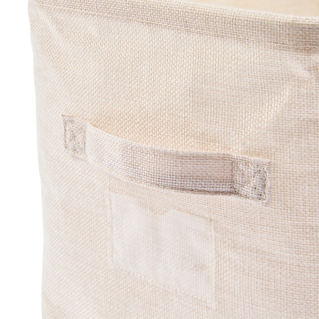 9 Linen Look Short Organiser - Narrow, Beige, 9 of 9