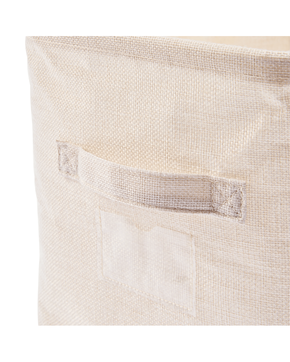 9 Linen Look Short Organiser - Narrow, Beige, 9 of 9