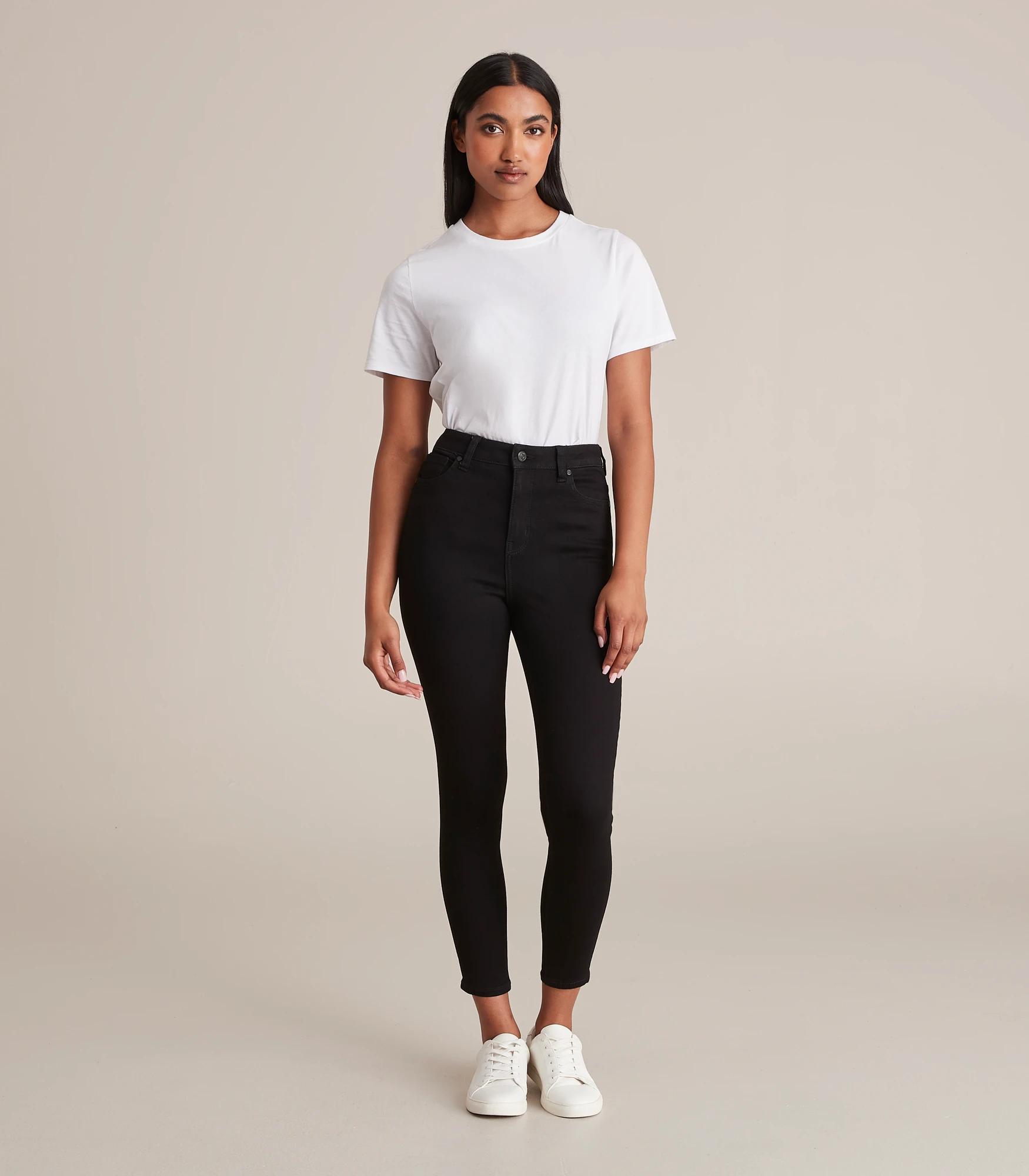 2 Target Sophie Skinny High Rise Crop Length Denim Jeans BLACK, 2 of 6