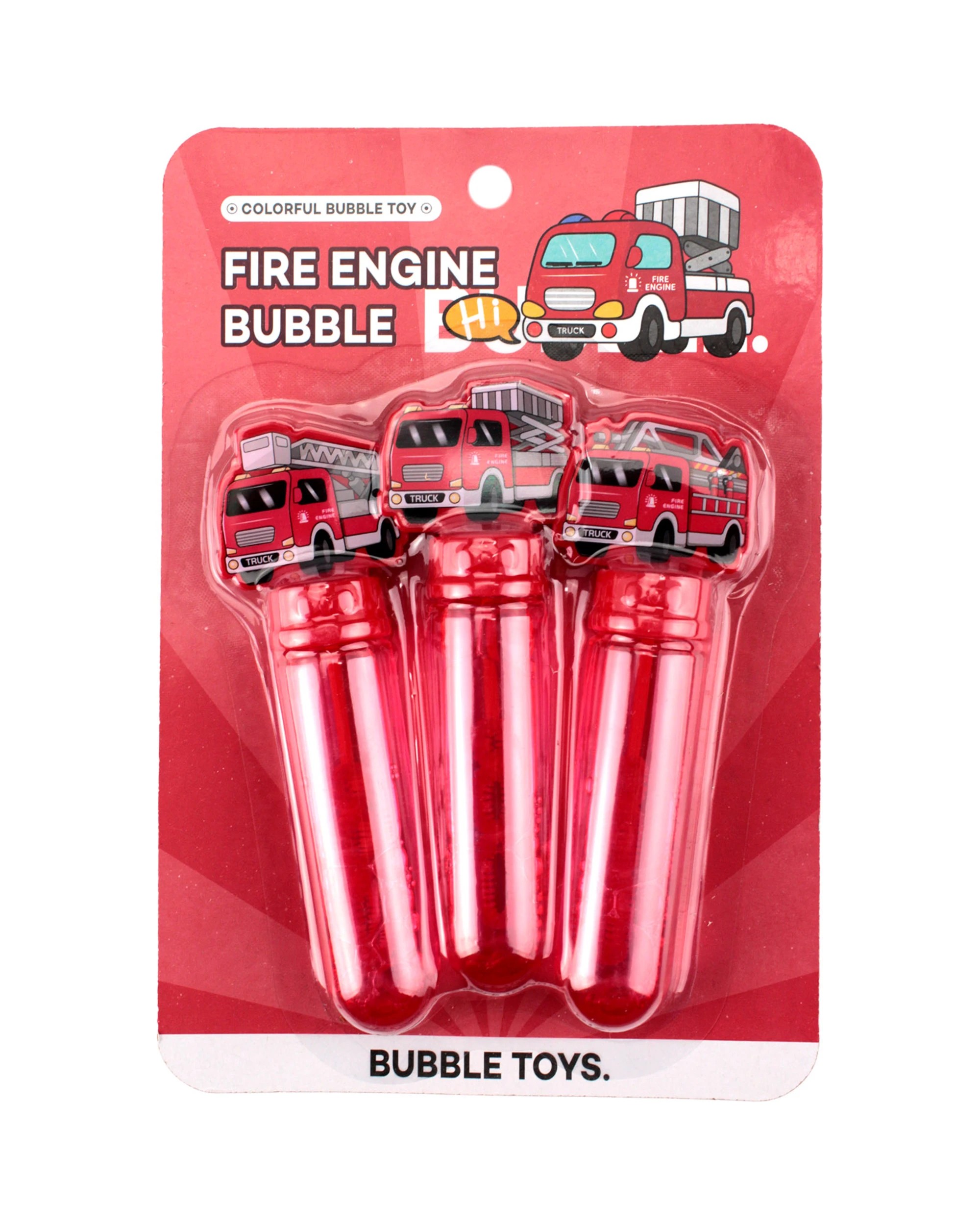 3 Party Maker Pack of 3 Fire Truck  Bubble Tubes, 3 of 4