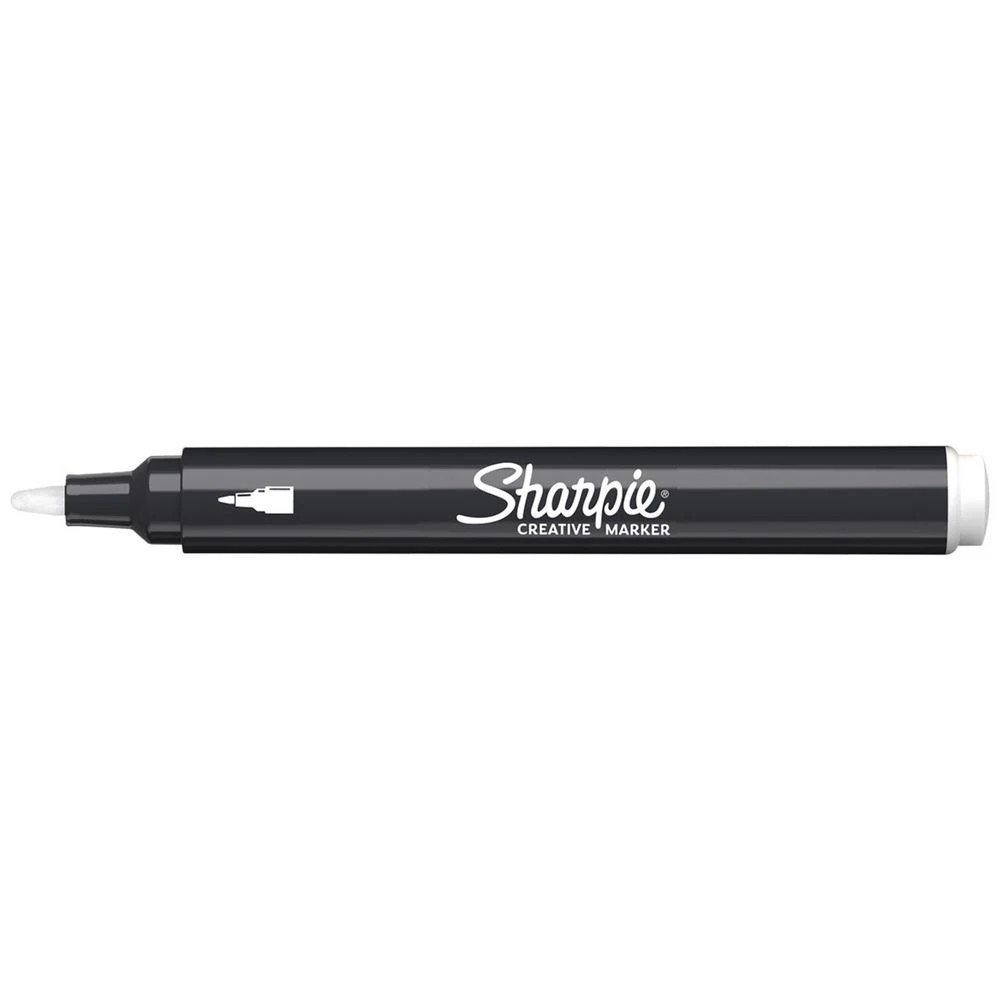 1 Sharpie Creative Acrylic Bullet Marker White, 1 of 6