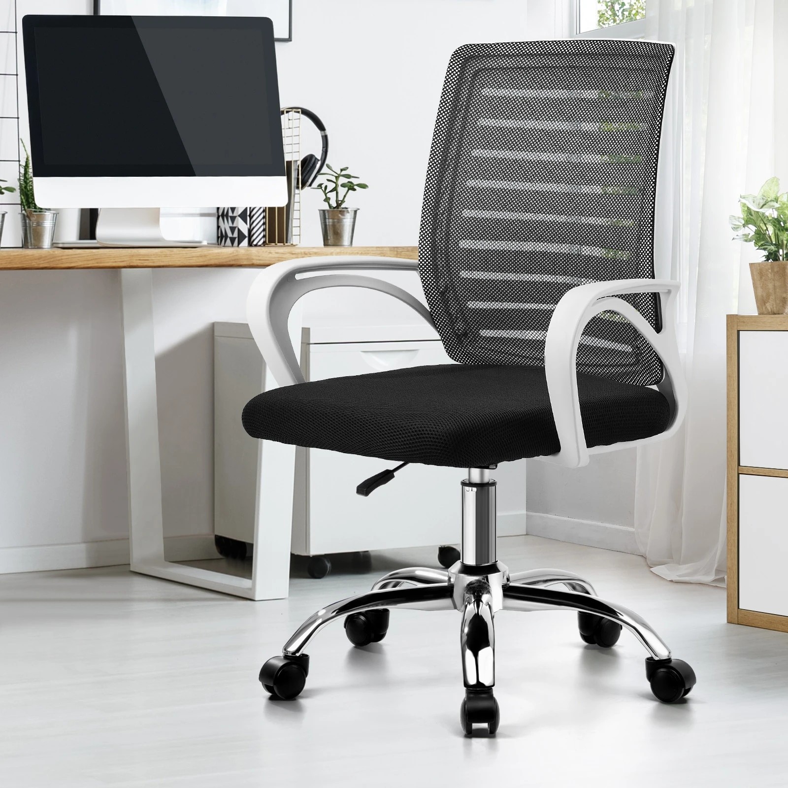 2 Oikiture Mesh Office Chair Computer Desk Seat Home Work
 - Multi, 2 of 10