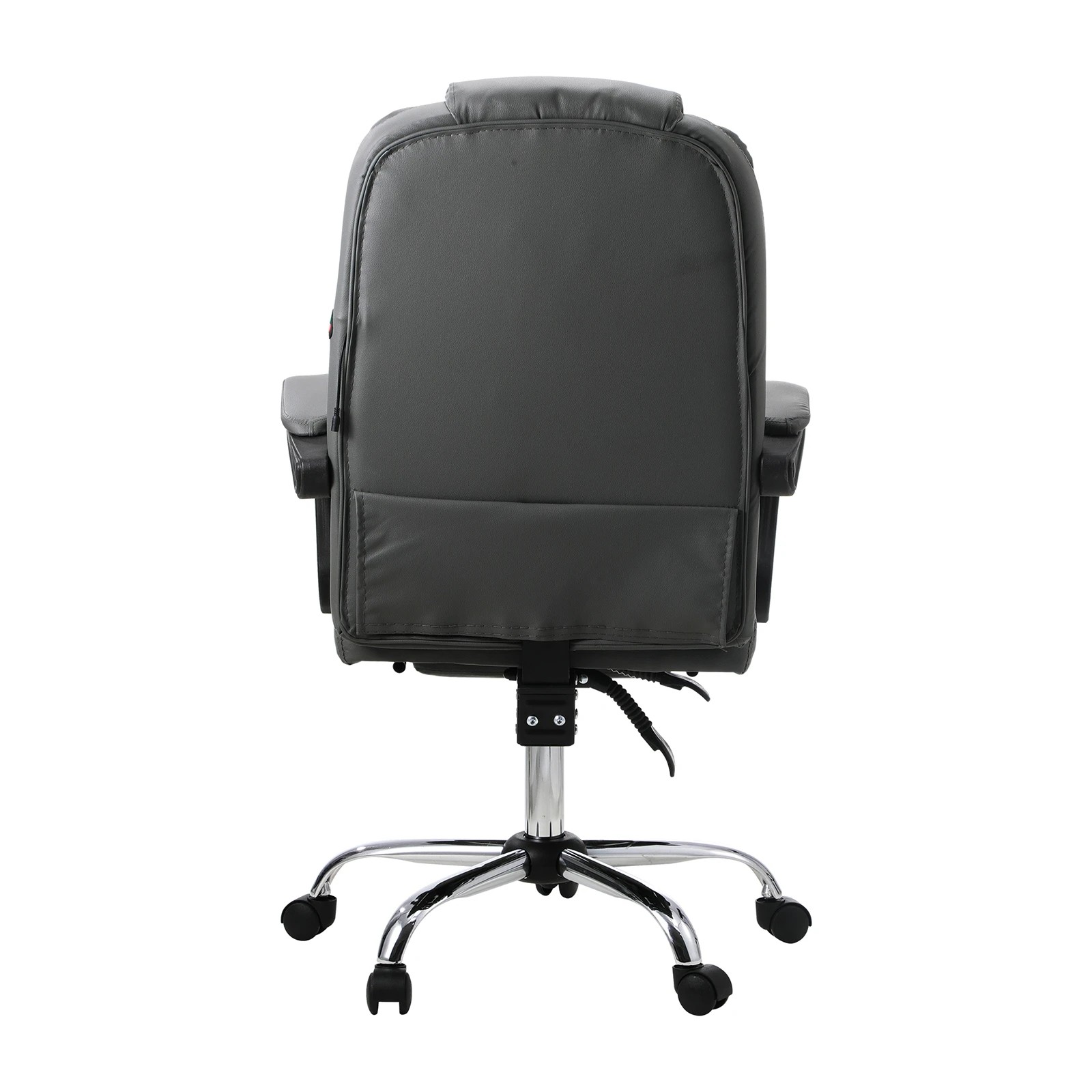 4 Oikiture Massage Office Chair Executive Gaming Racing Chairs PU with Footrest - Grey, 4 of 6