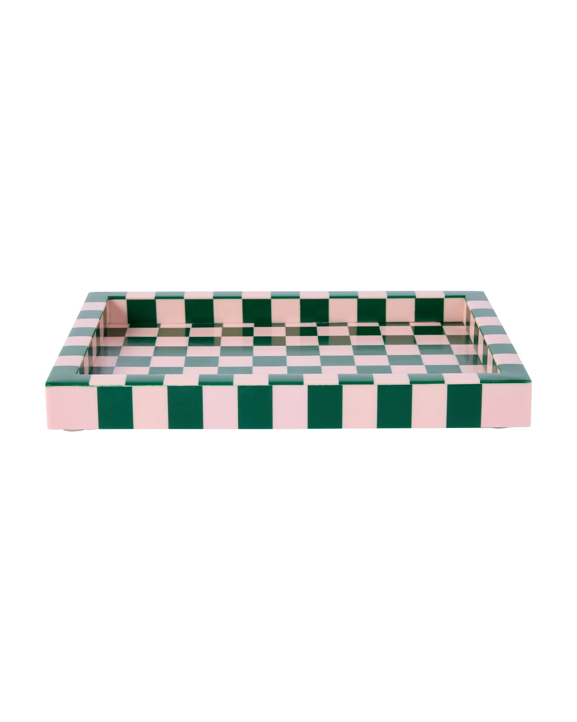2 Green and Pink Decor Tray, 2 of 6