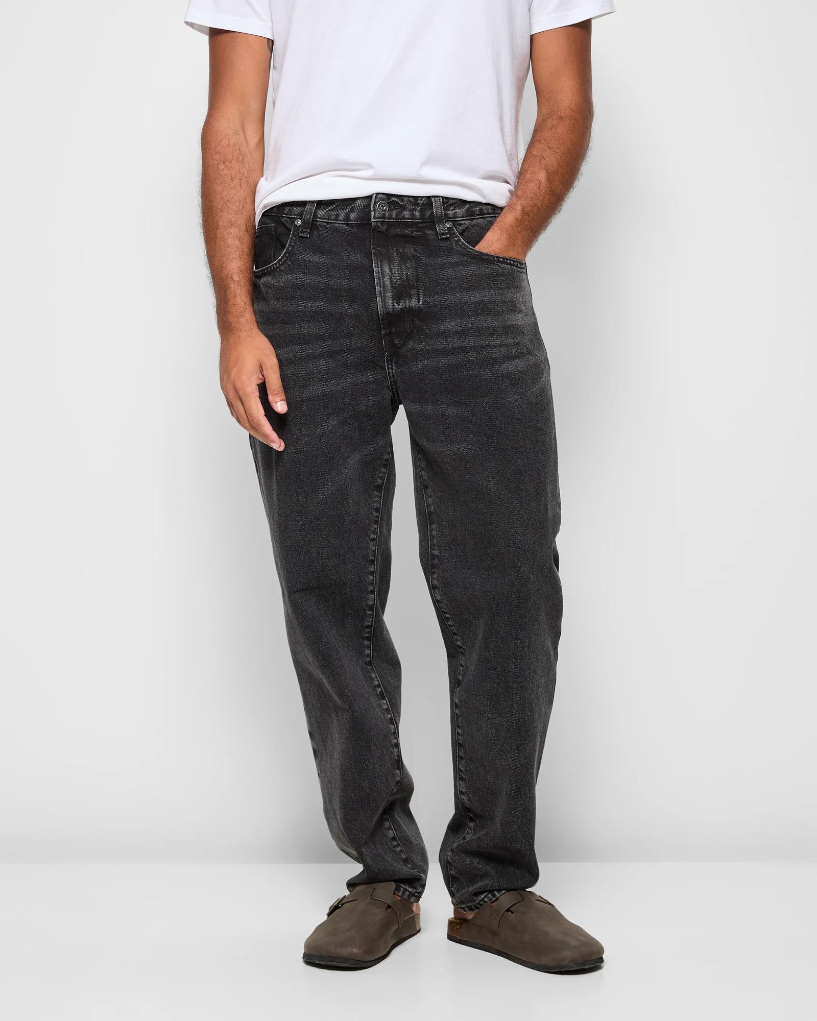 1 Target Relaxed Fit Denim Jeans WASHEDBLCK, 1 of 1