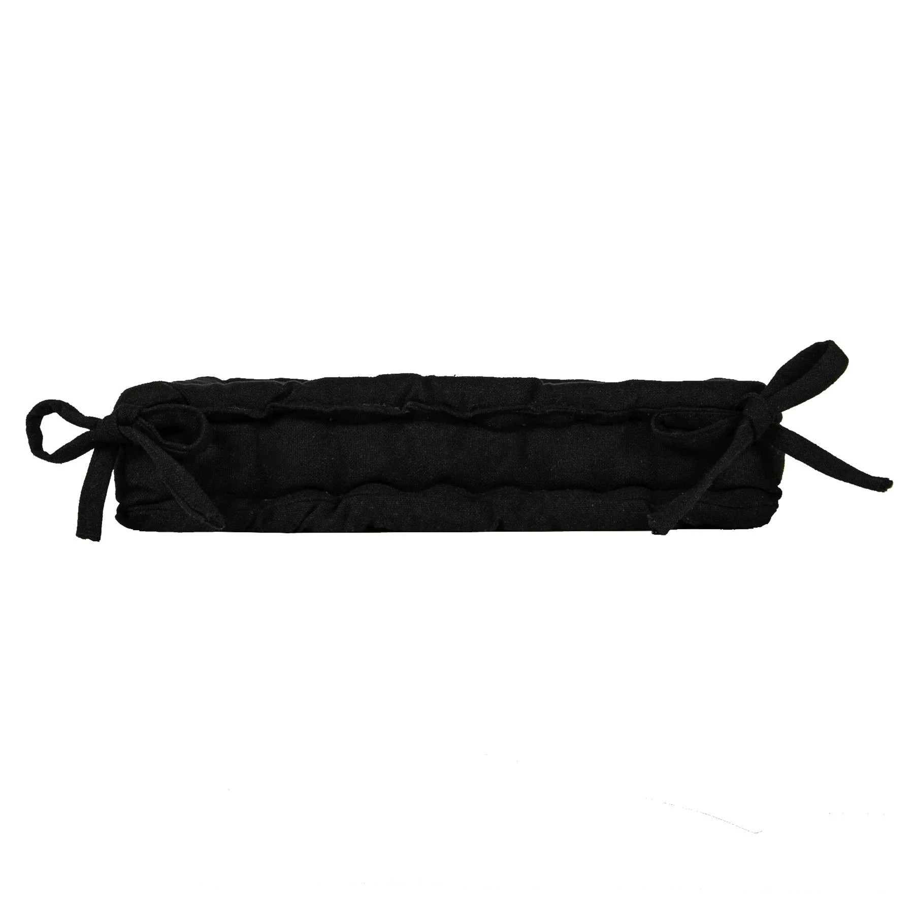 5 Nicola Spring Garden Chair Seat Cushions - 40cm x 40cm - Pack of 4 - Black, 5 of 7