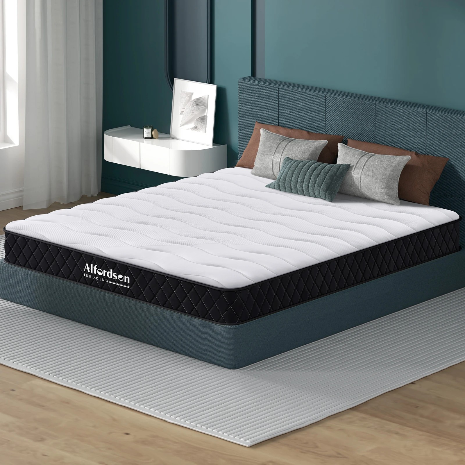 2 Alfordson Mattress 15CM Tight Top Spring Foam Bedding Medium Firm - Single Bed, 2 of 10