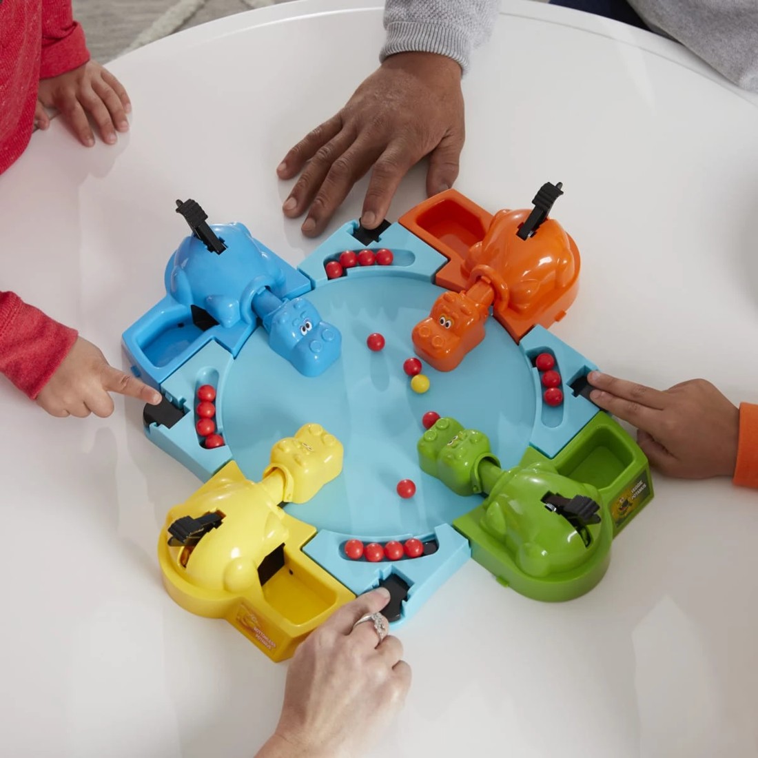 4 Hungry Hungry Hippos - The Classic Marble Chomping Board Game, 4 of 5