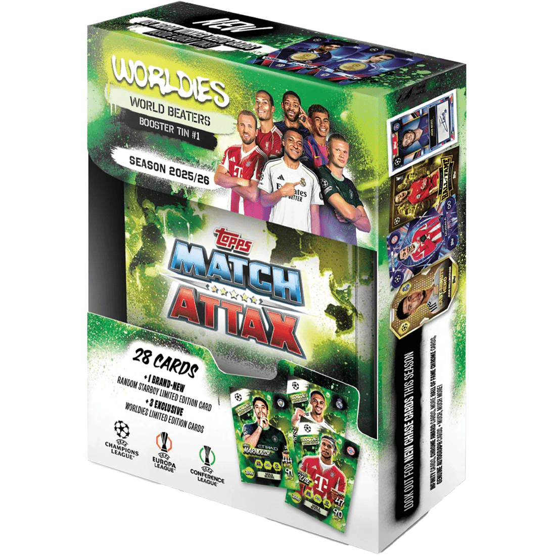 5 Topps UCC Match Attax 2025/2026 Edition Trading Card Mini Tin - Assorted, 5 of 7