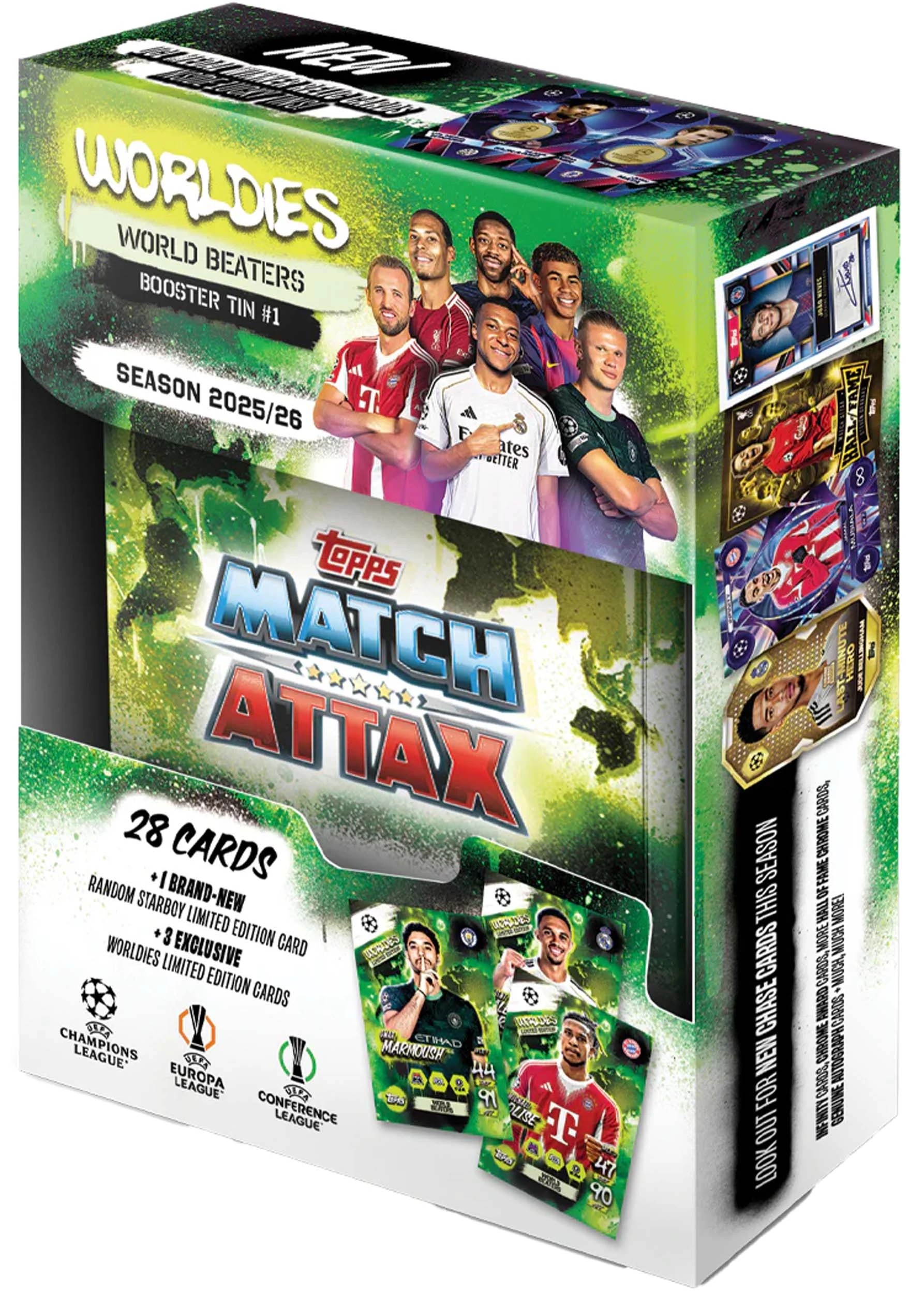 5 Topps UCC Match Attax 2025/2026 Edition Trading Card Mini Tin - Assorted, 5 of 7