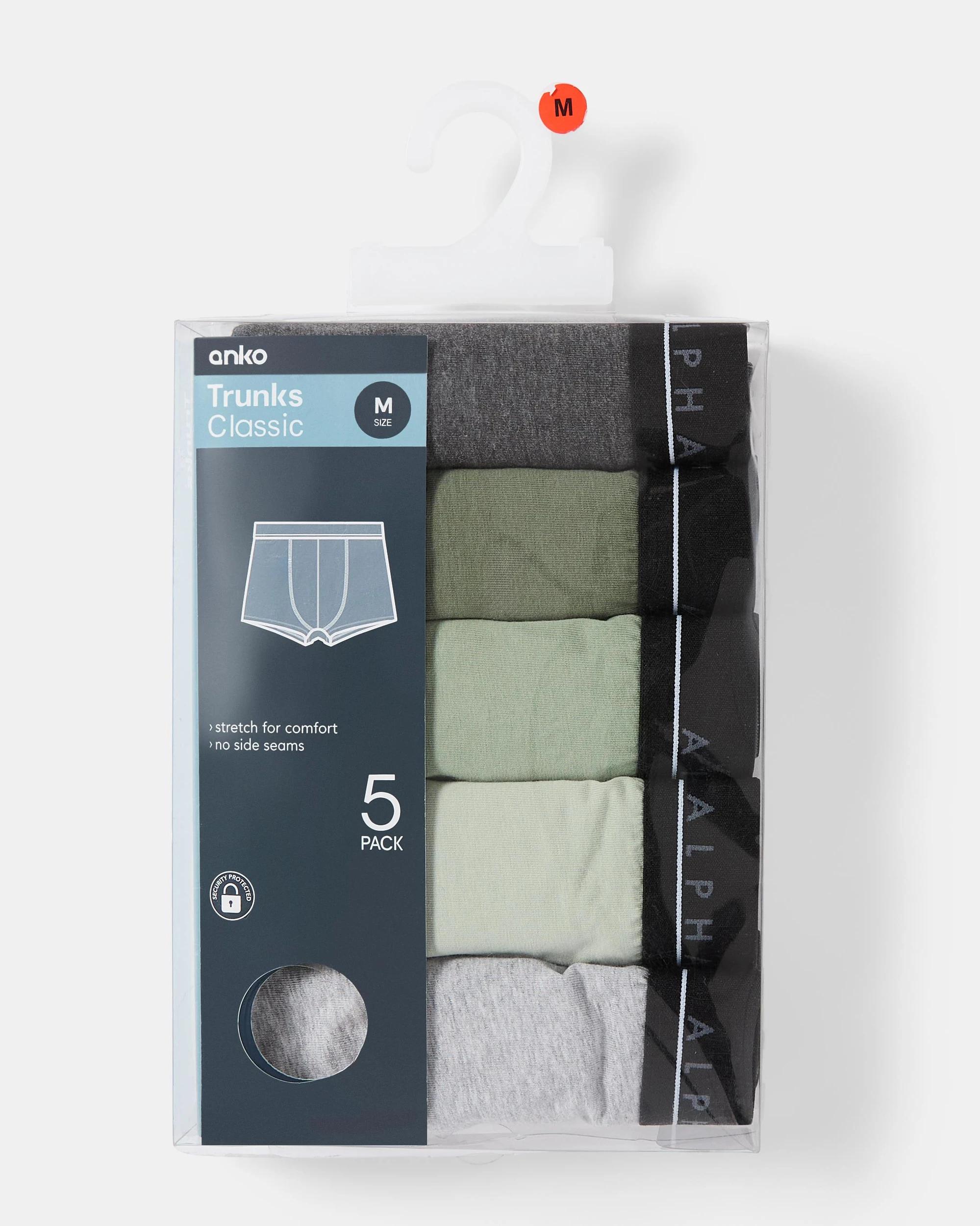 10 5 Pack Plain Trunks Greens, 10 of 10