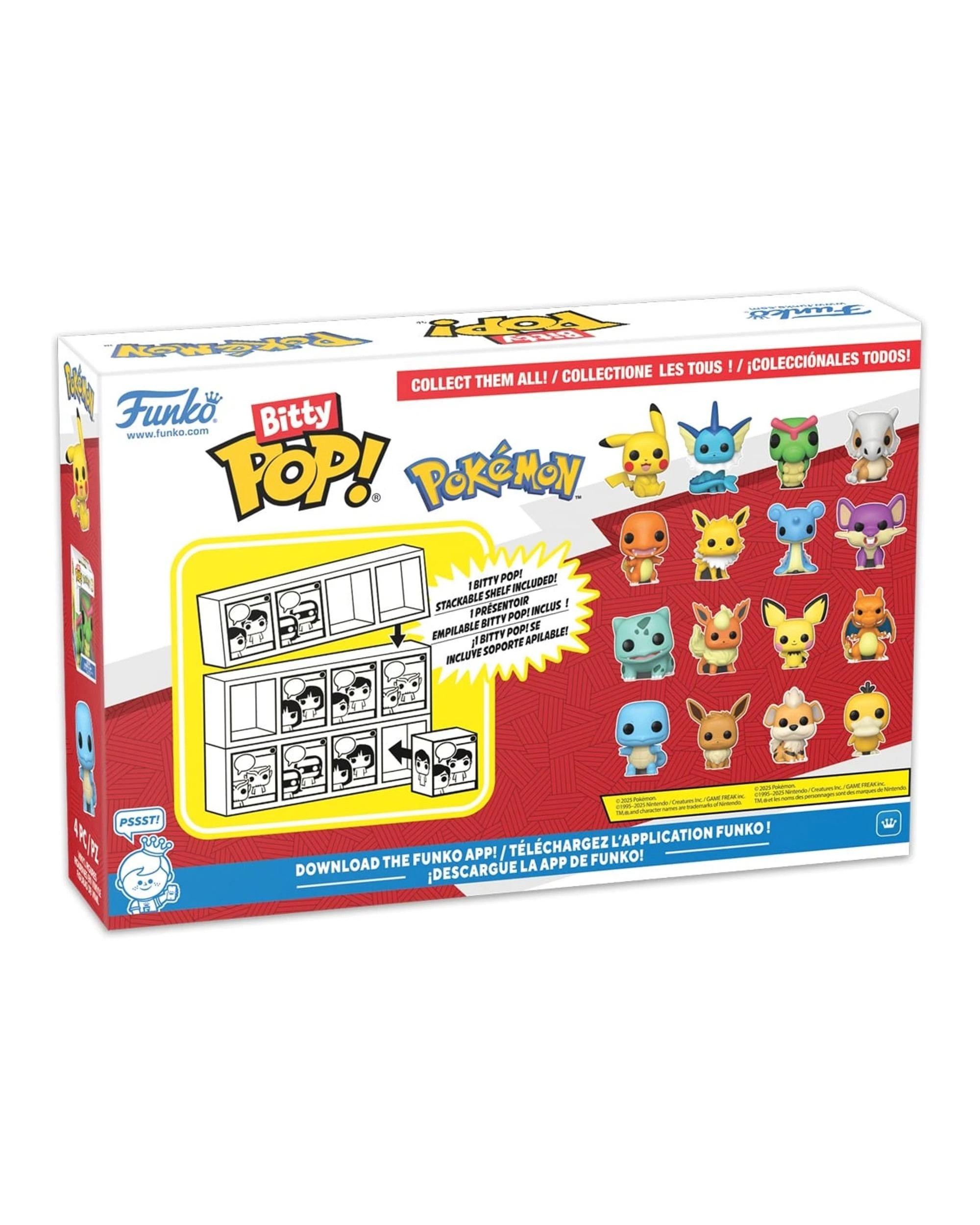 3 Pokemon Squirtle Bitty 4 Pack Funko POP! Vinyl, 3 of 3