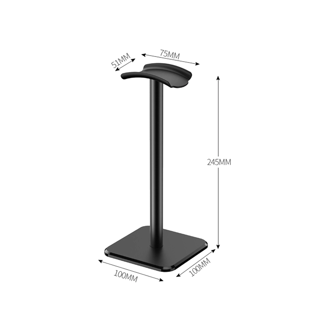 4 Playmax Aluminum Headset Stand - Black, 4 of 6