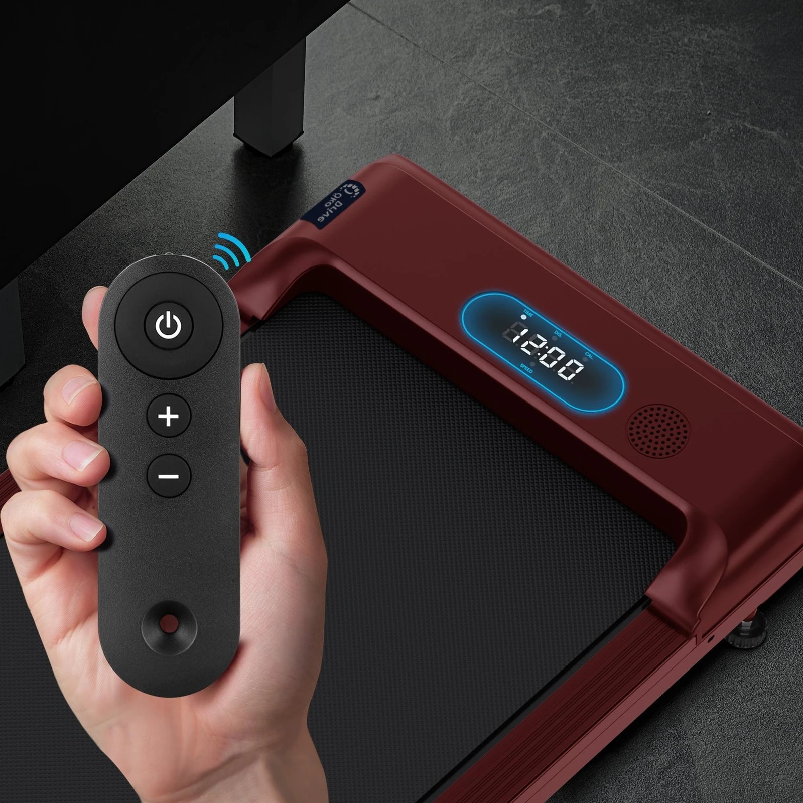 7 Black Lord Treadmill Electric Walking Pad Home Office Gym Fitness Remote Control - Red, 7 of 10