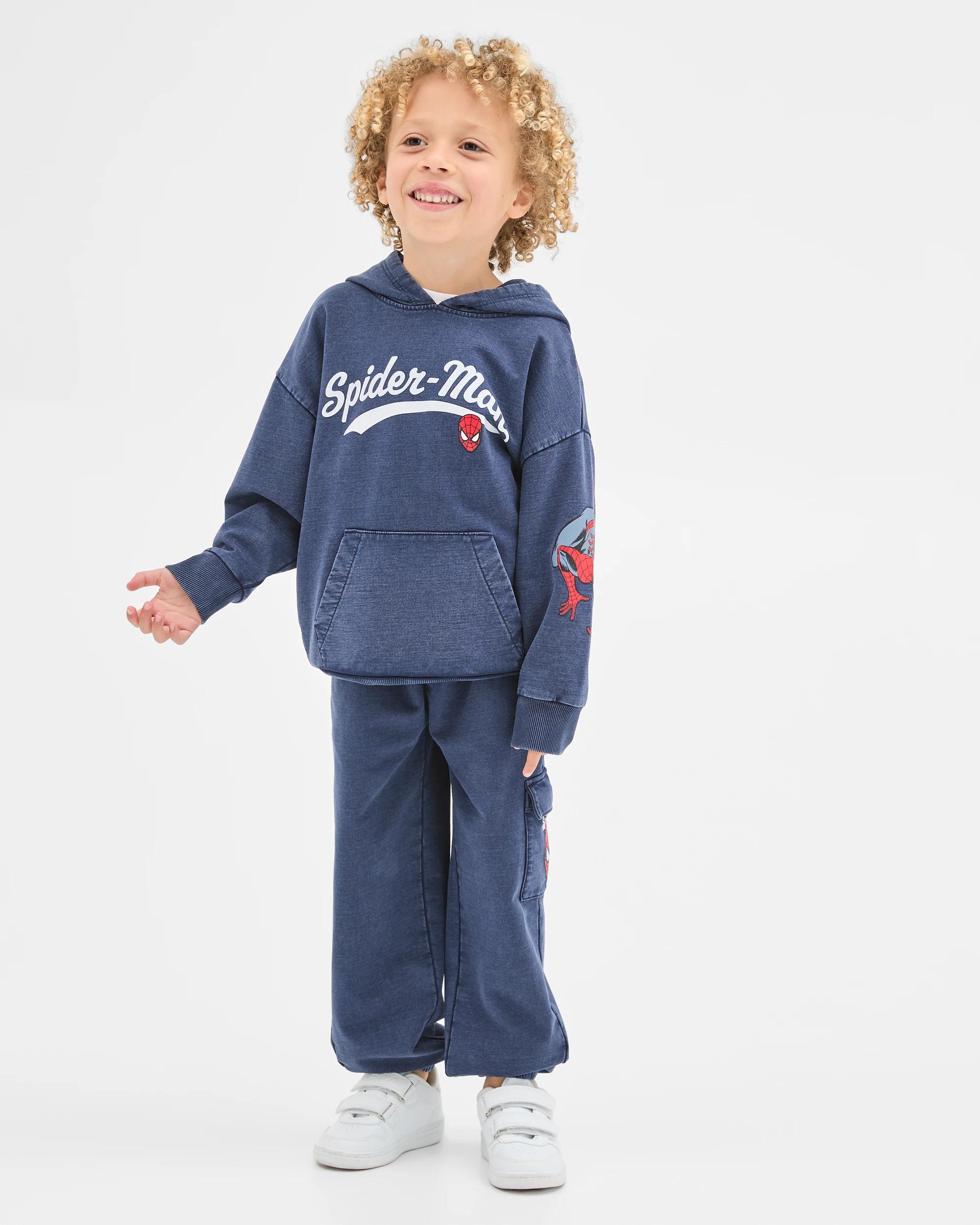 1 Disney Marvel Spider-Man Australian Cotton Trackpants BLACK IRIS, 1 of 8