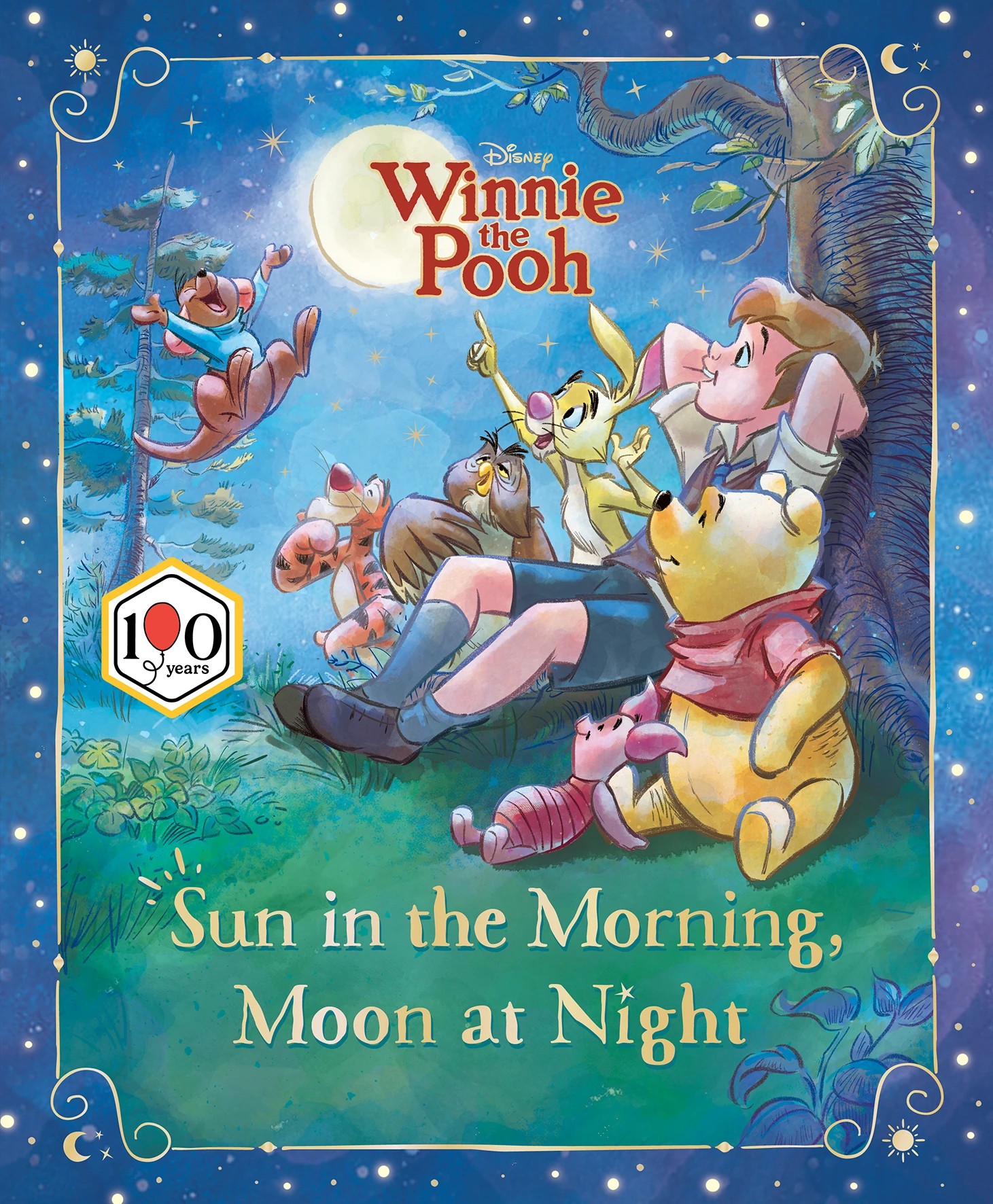 1 Disney Winnie the Pooh Sun in the Morning Moon at the Night - Book, 1 of 3