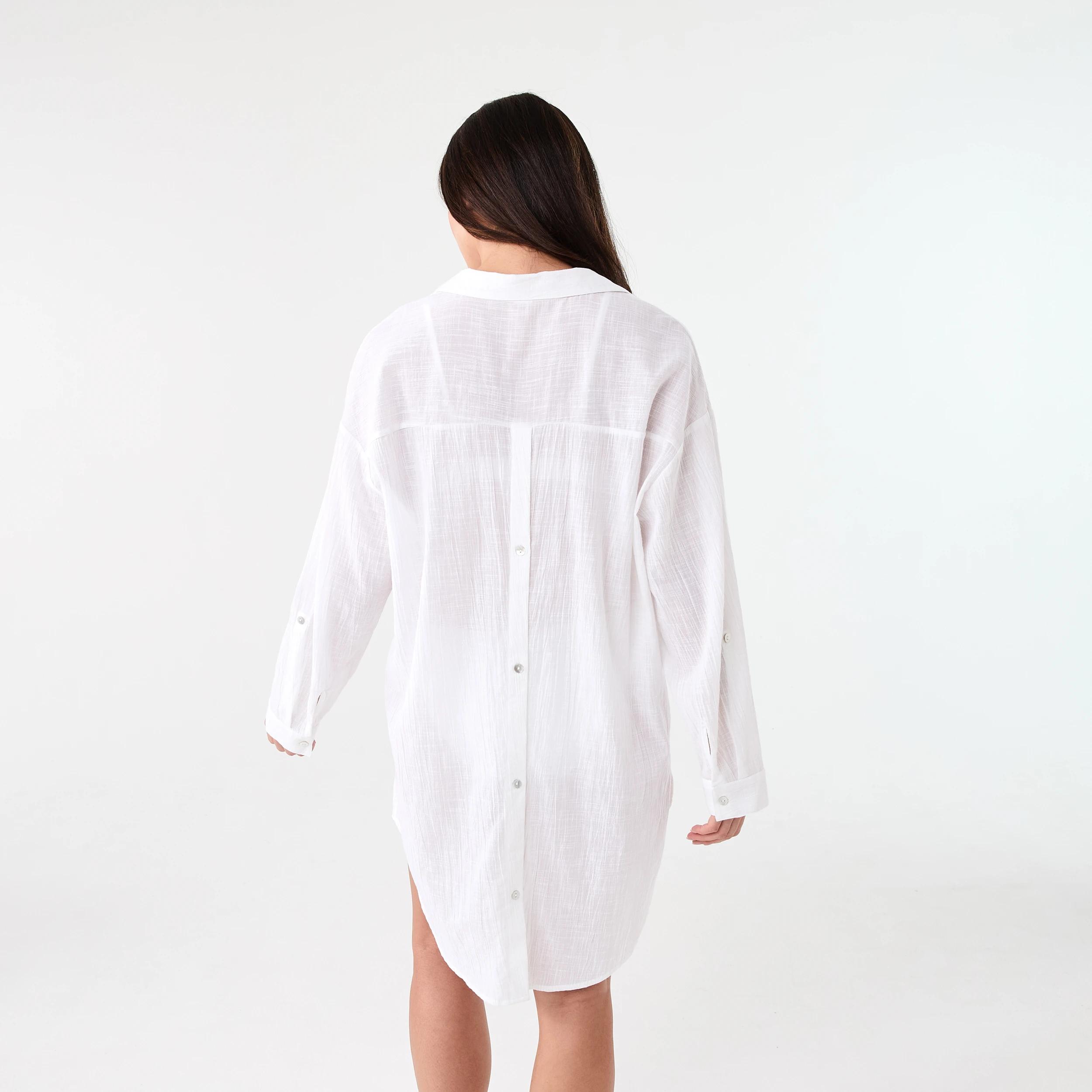 4 Cover Up Shirt WHITE, 4 of 10