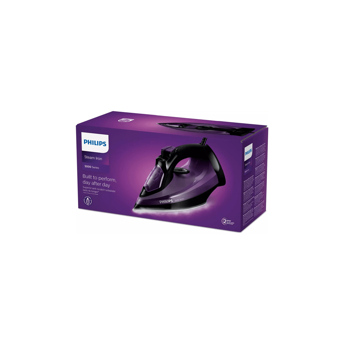 4 Philips Dst5030-80 Steam Corded Iron Clothes/garments 2400w - Purple, 4 of 8