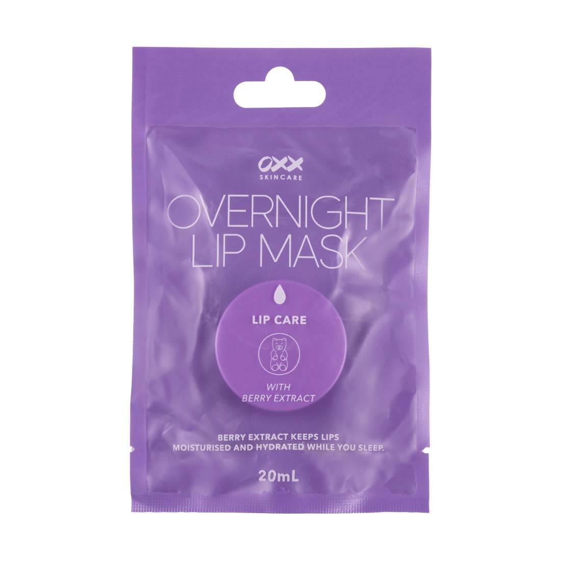 1 OXX Skincare Overnight Lip Mask 20ml - Berry Extract, 1 of 3