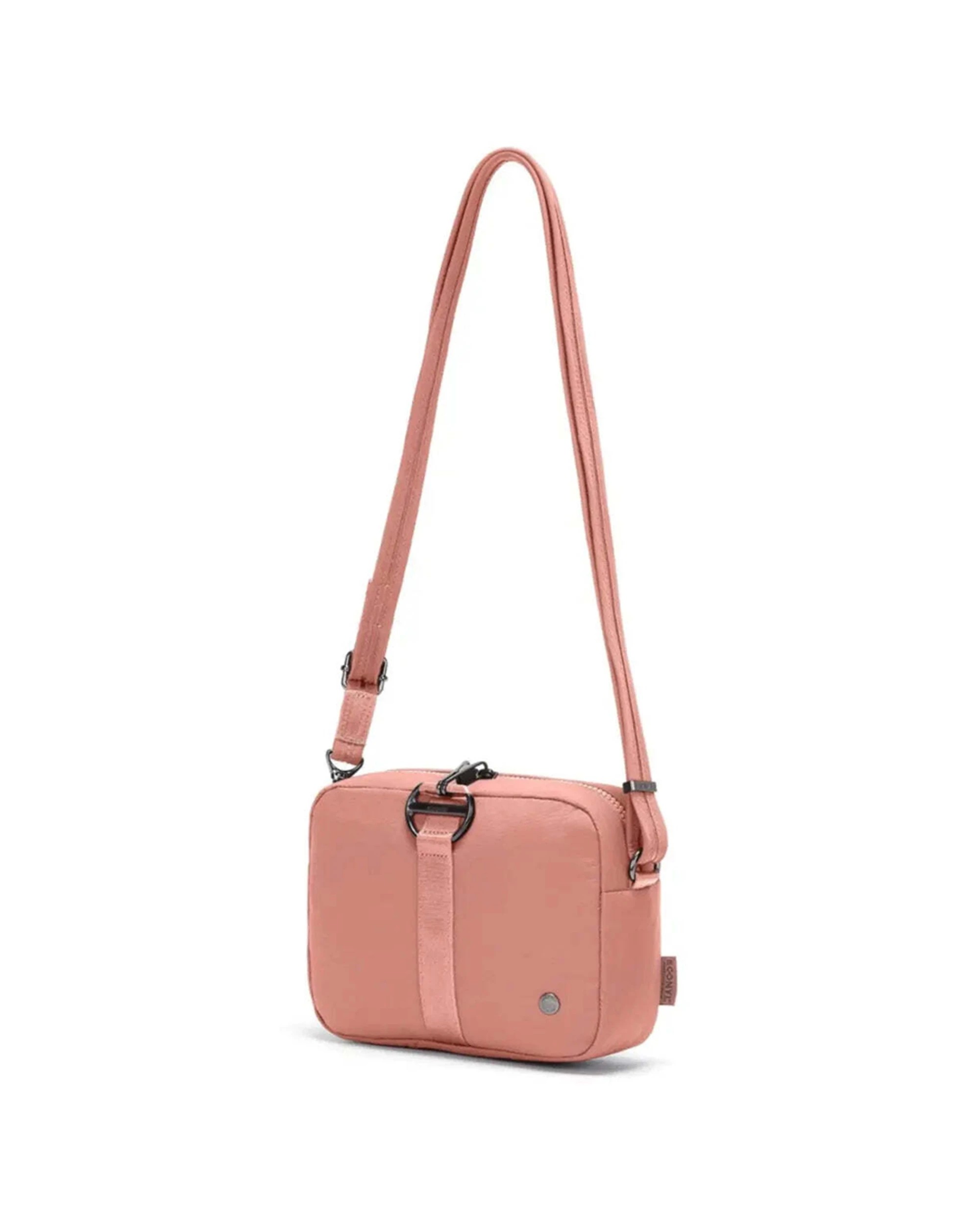 4 Pacsafe Citysafe CX Econyl Anti-Theft Square Crossbody Bag RFID Security Strap 2.4L Rose - Pink, 4 of 5