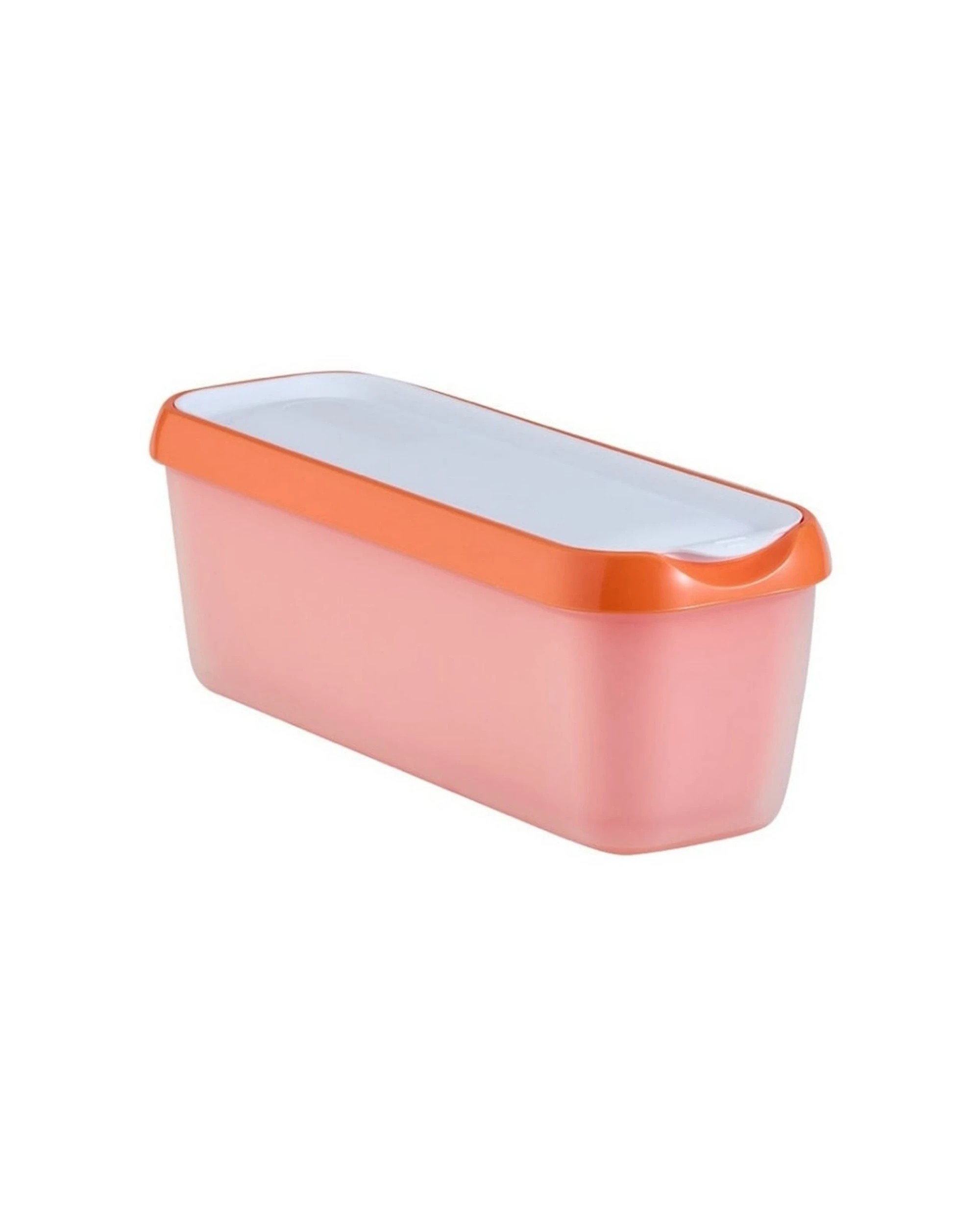 1 Avanti Scoopease Ice Cream Tub 1.3L Airtight Lid Food Kitchen Freezer Storage - Orange, 1 of 1