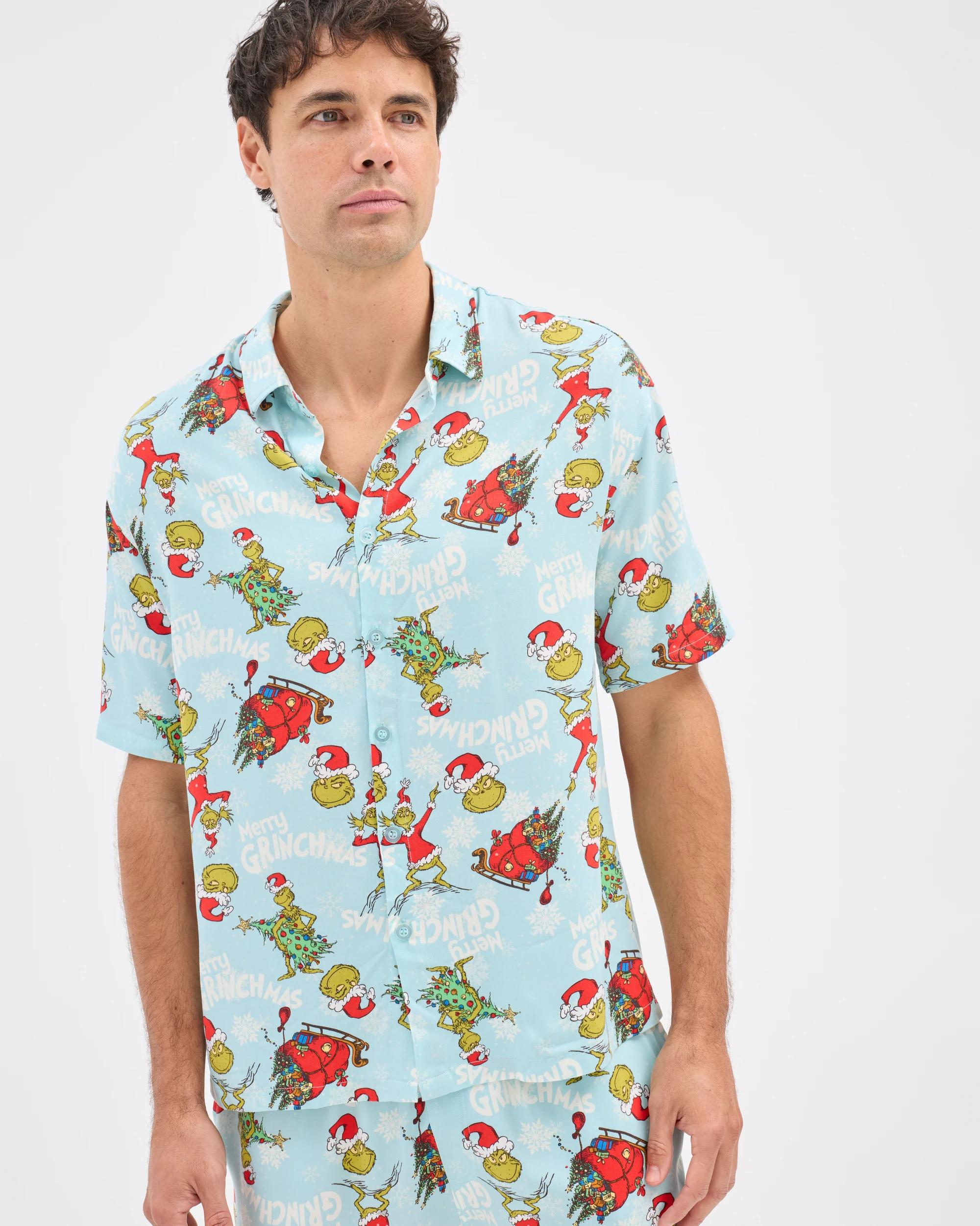 1 The Grinch Licensed Merry Grinchmas Christmas Short Sleeve Shirt MULTI MERRY GRINCHMAS, 1 of 7