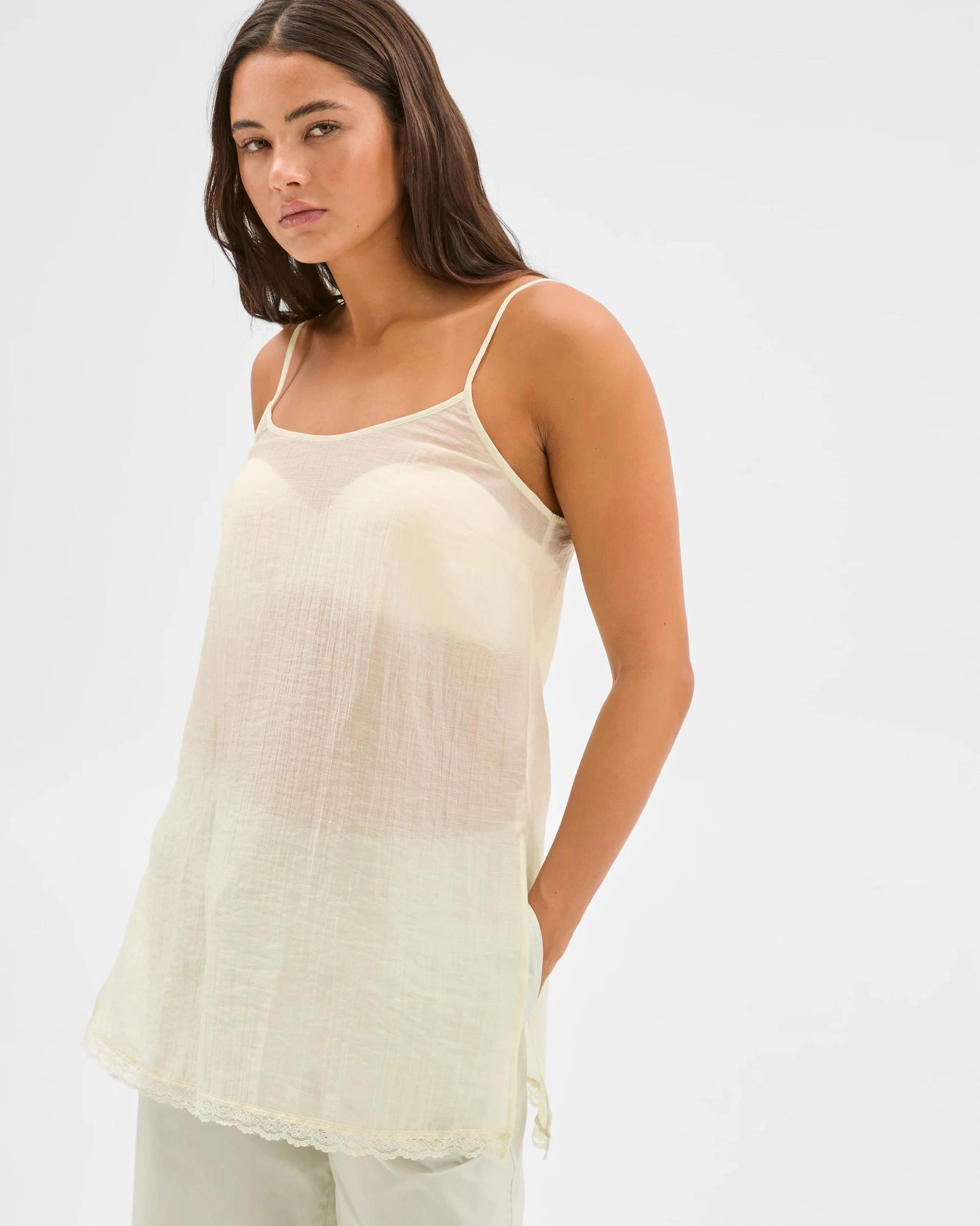 3 Sheer Tunic Strappy Cami - Lily Loves PISTACHIO, 3 of 6