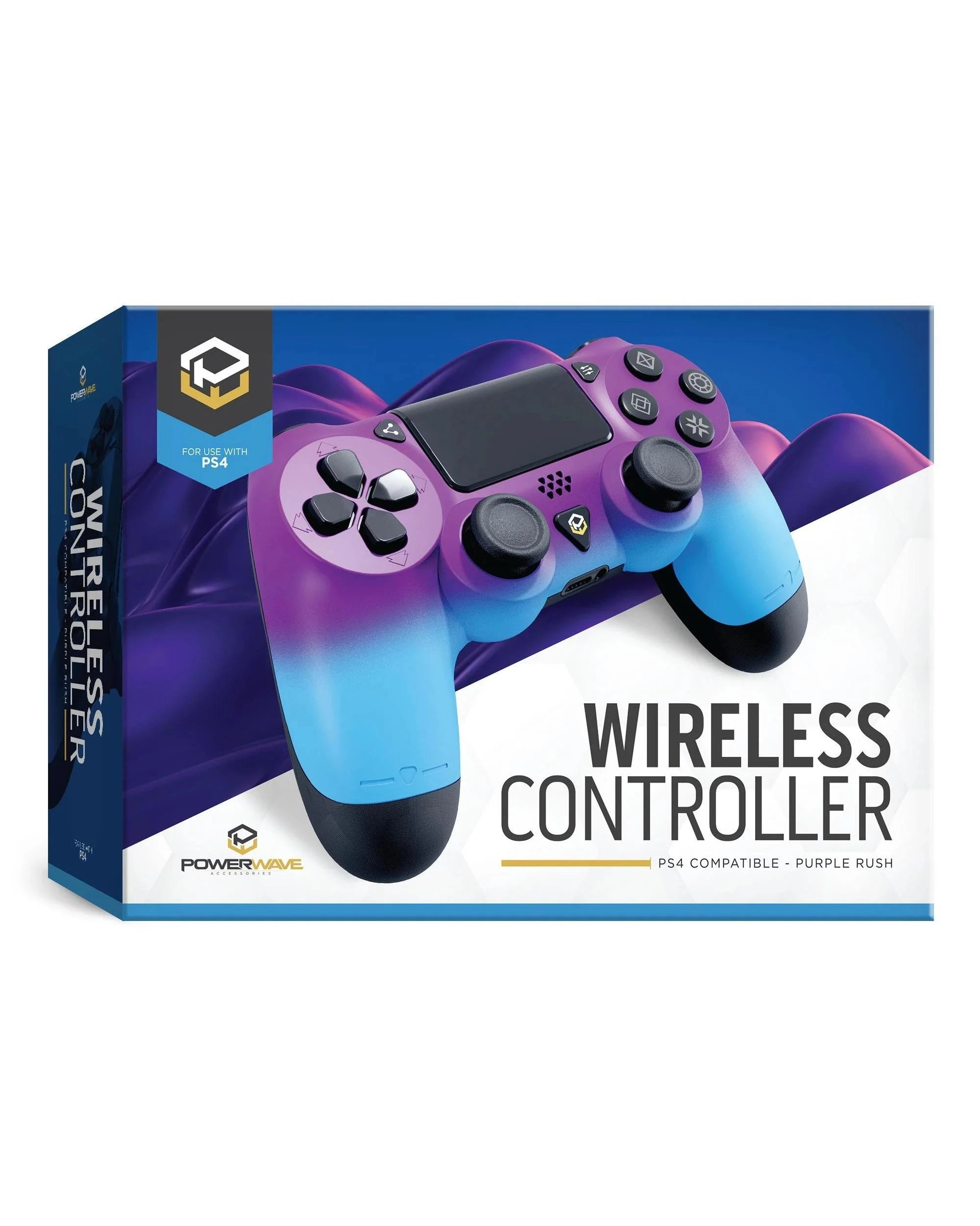 1 Powerwave Purple Rush Wireless Controller for PS4 - Multi, 1 of 3