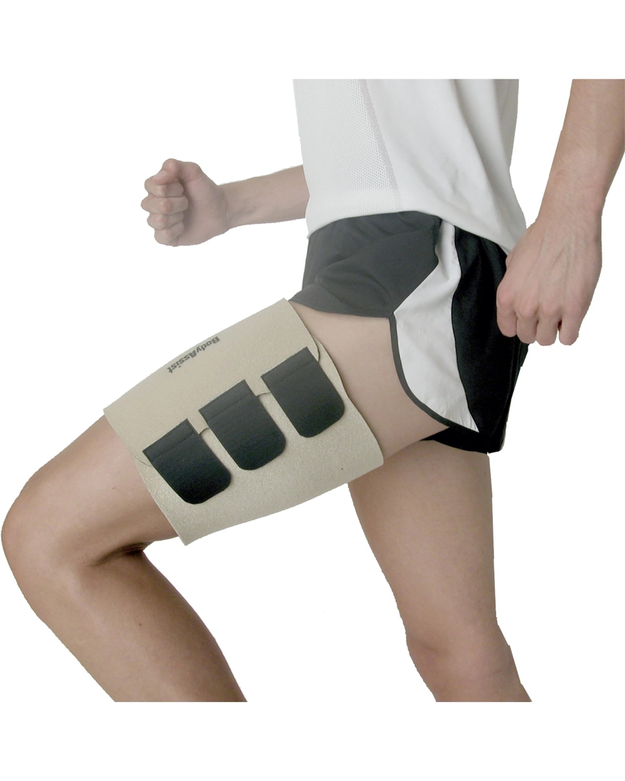 4 Bodyassist One Size Thermal Thigh Wrap Neoprene Support Compression Wraps - Black, 4 of 4