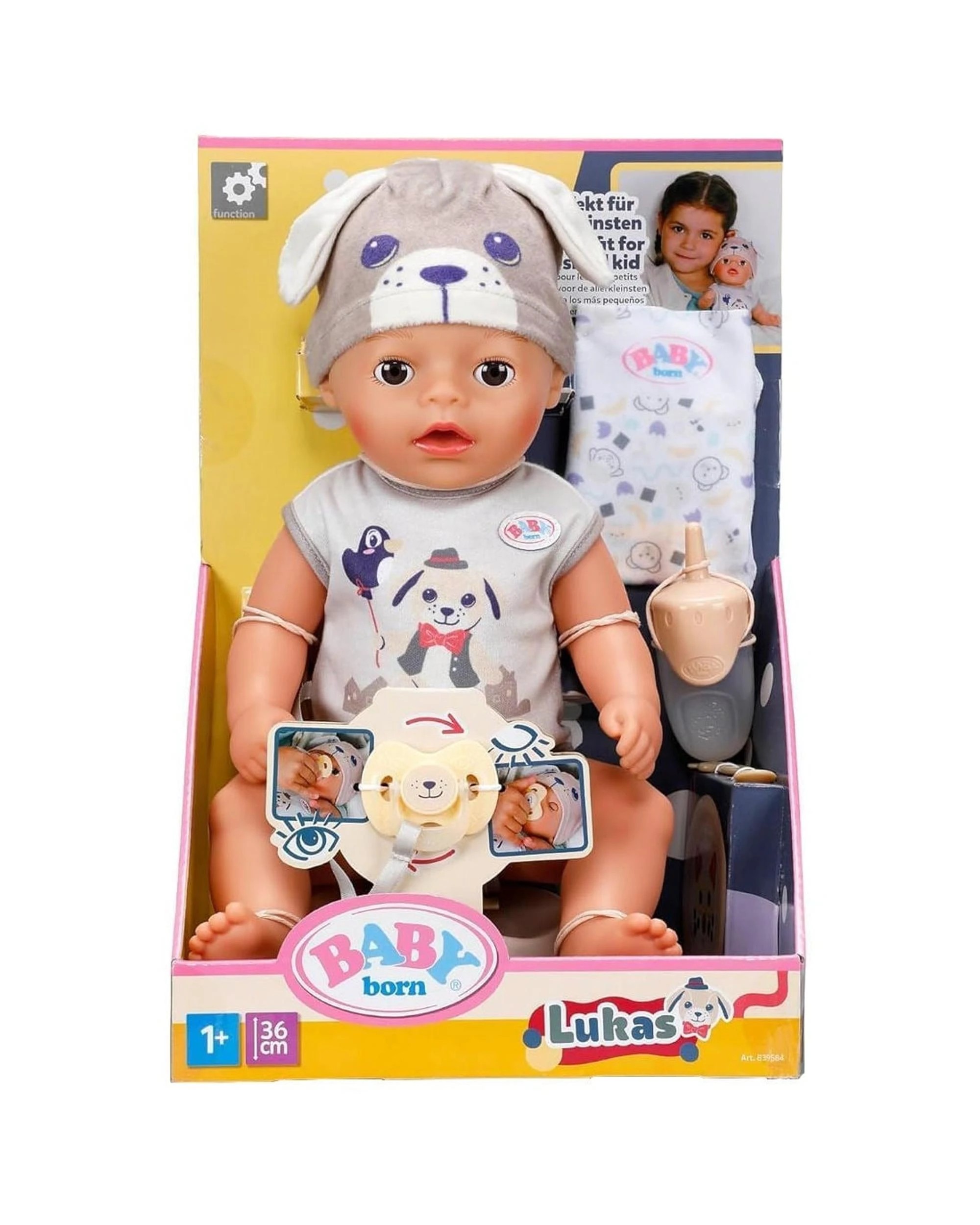 2 Baby Born Lukas Puppy 36cm Doll, 2 of 3