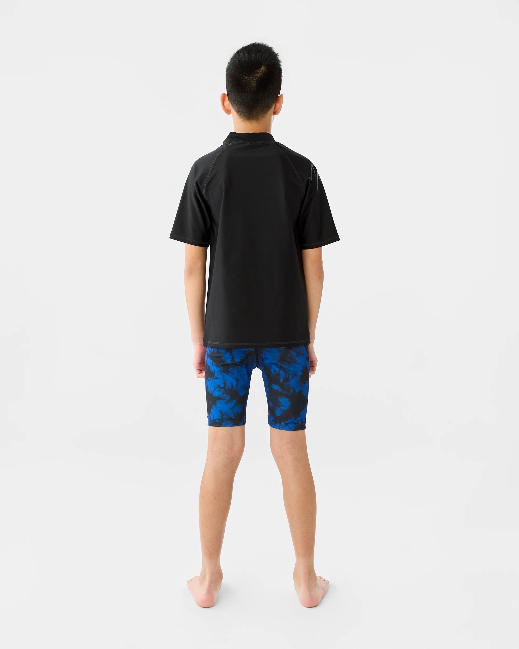 6 Short Sleeve Basic Rash Vest Black, 6 of 6