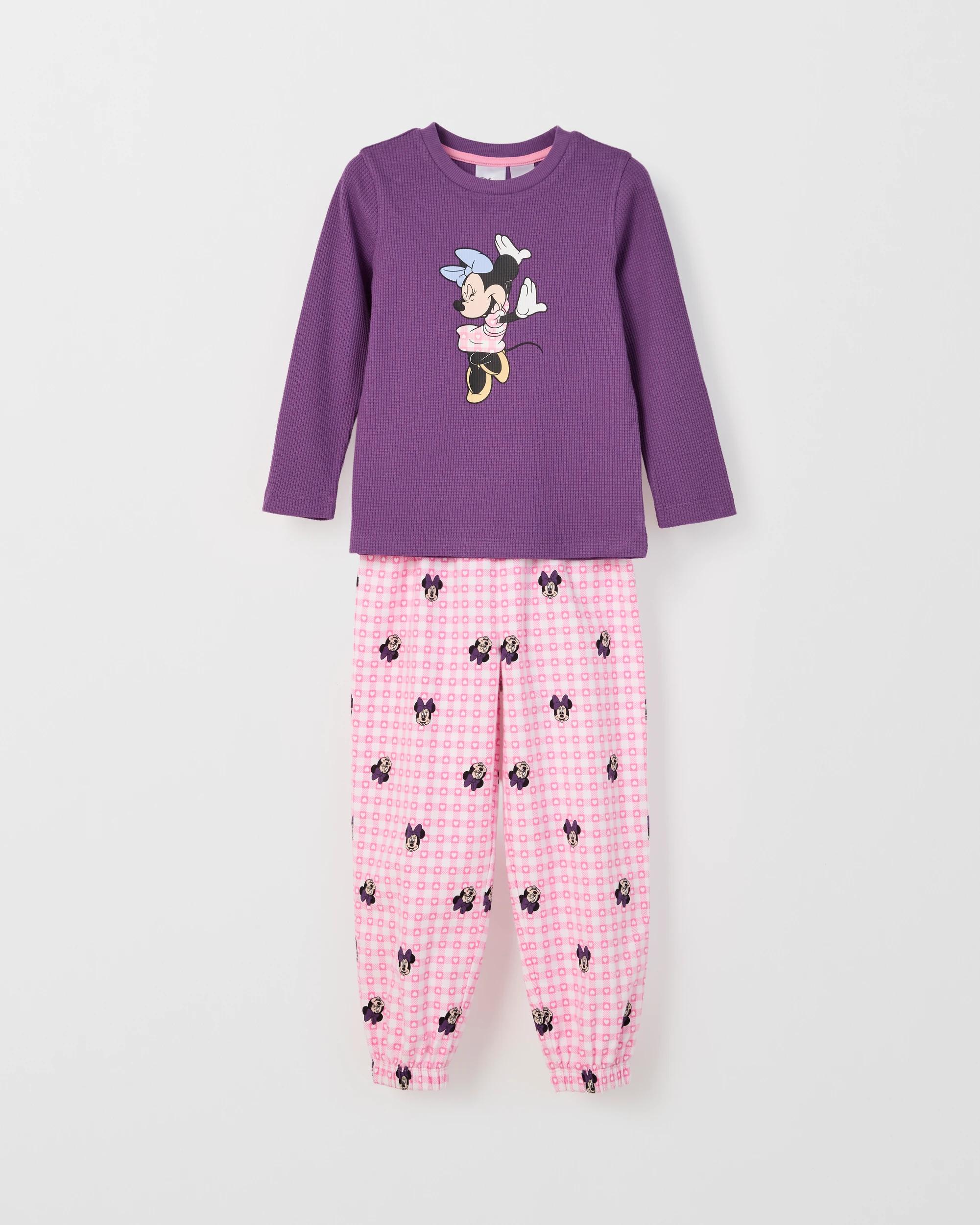 4 Disney Minnie Mouse Australian Cotton Younger Girls Pyjama Set MINNIE, 4 of 8