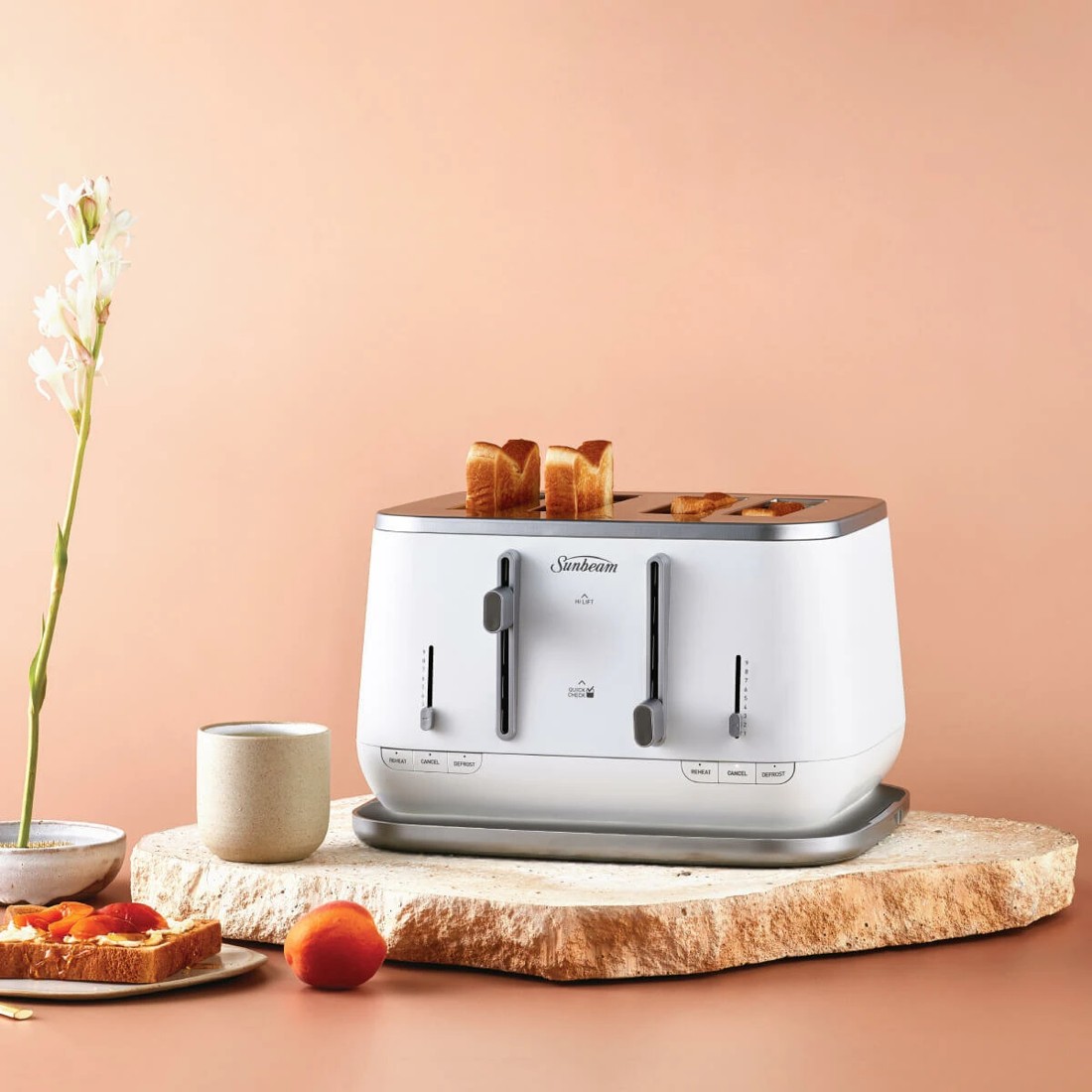 3 Sunbeam Kyoto City Collection 4 Slice Toaster White, 3 of 5