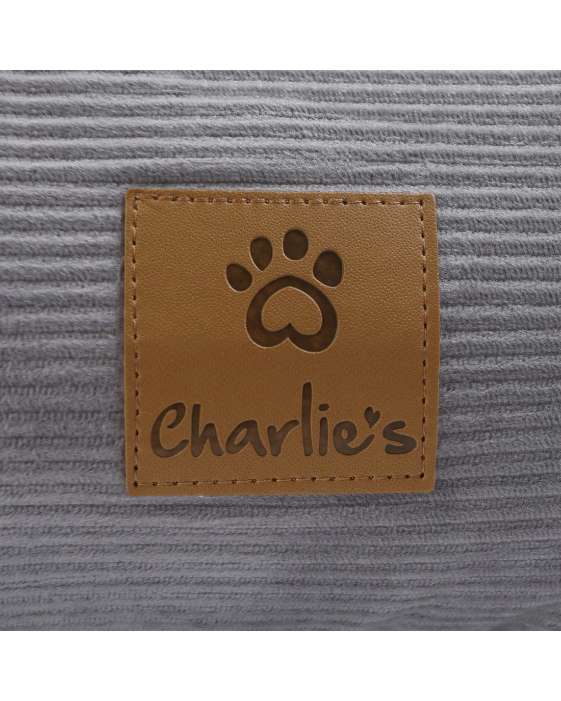 Charlie's Snookie Hooded Corduroy Calming Dog Bed Large - Dove Grey - Kmart
