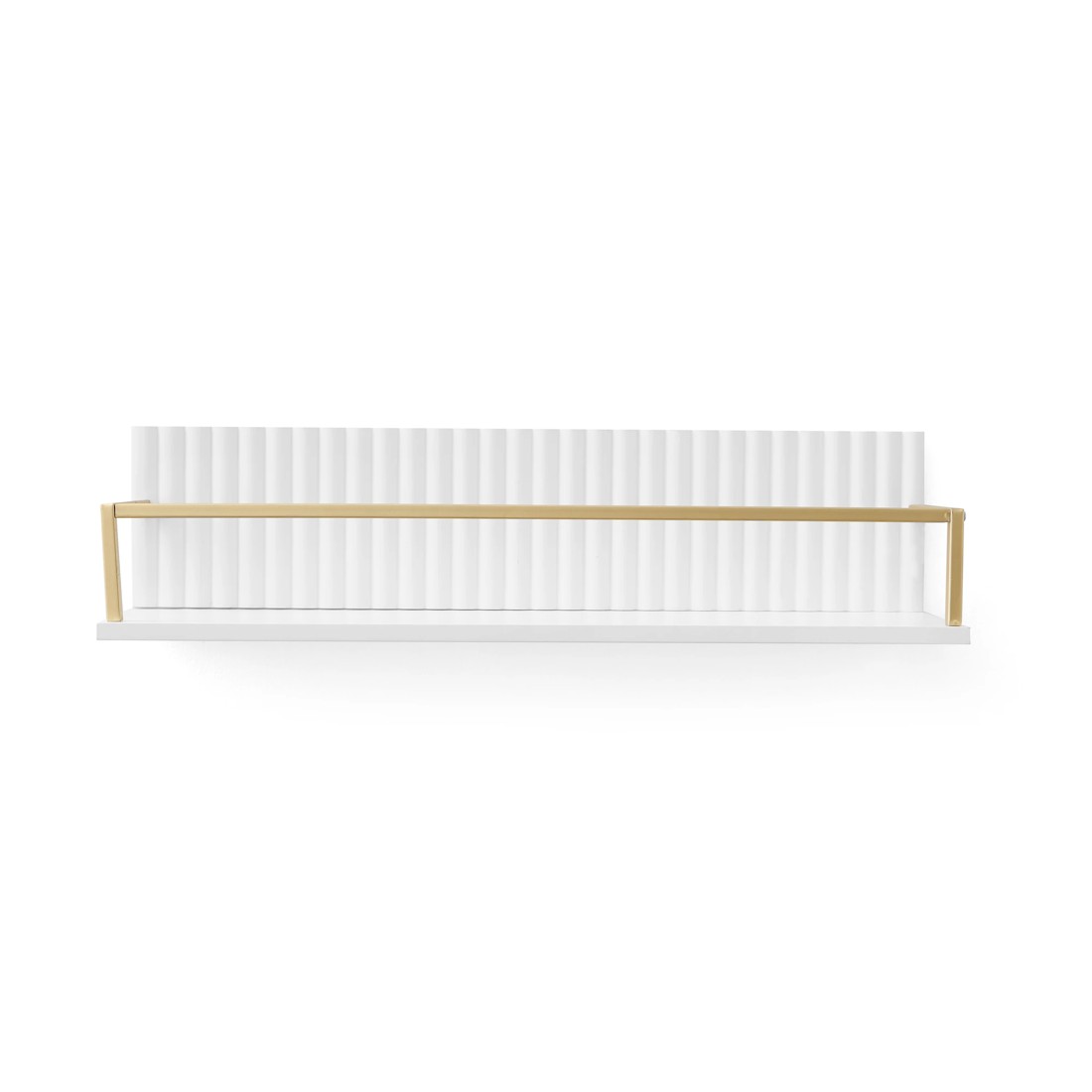3 Linear Gold Look Wall Shelf, 3 of 5