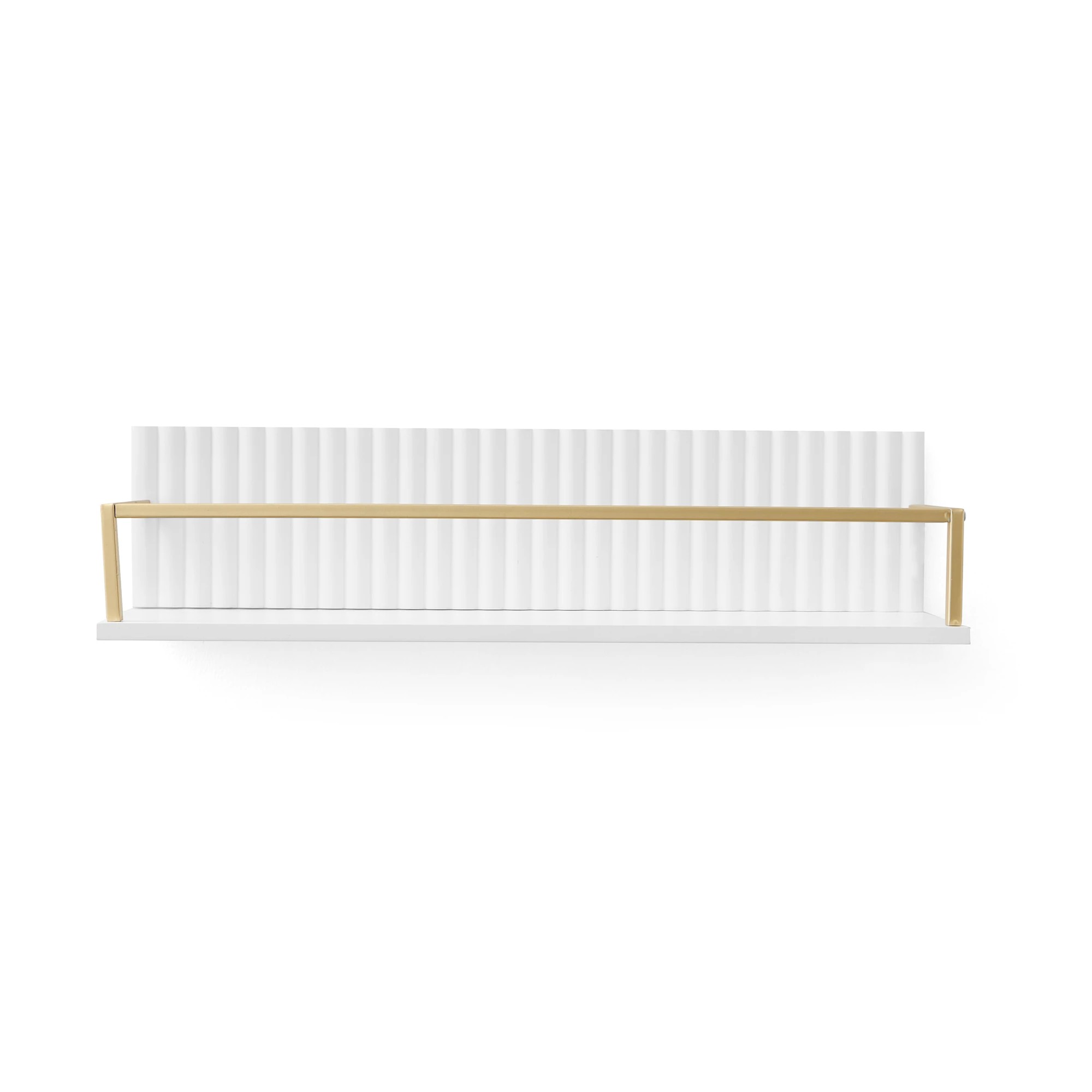 3 Linear Gold Look Wall Shelf, 3 of 5