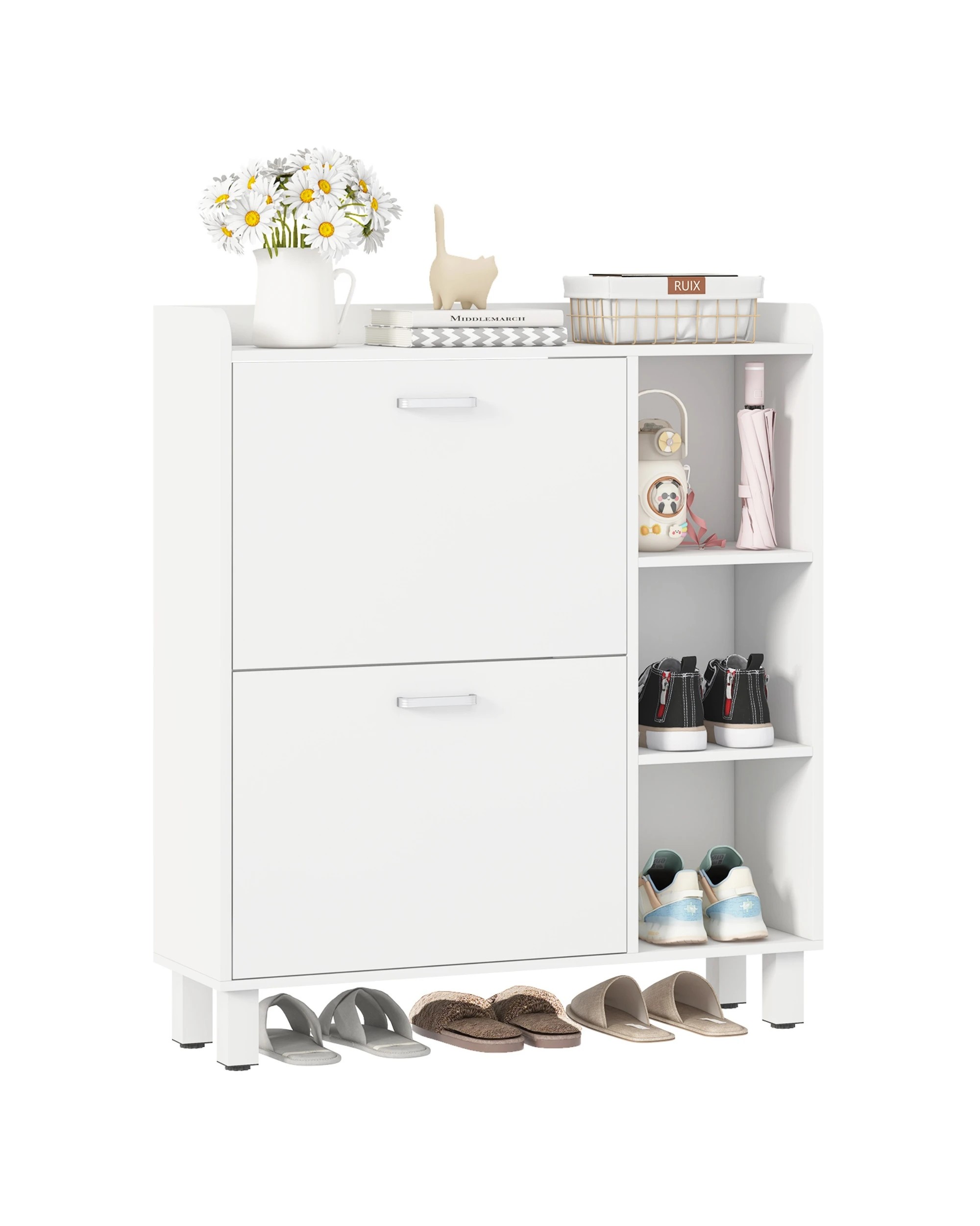 2 Advwin Shoe Storage Cabinet Shoe Rack Organizer Shelf Cupboard, 2 of 10