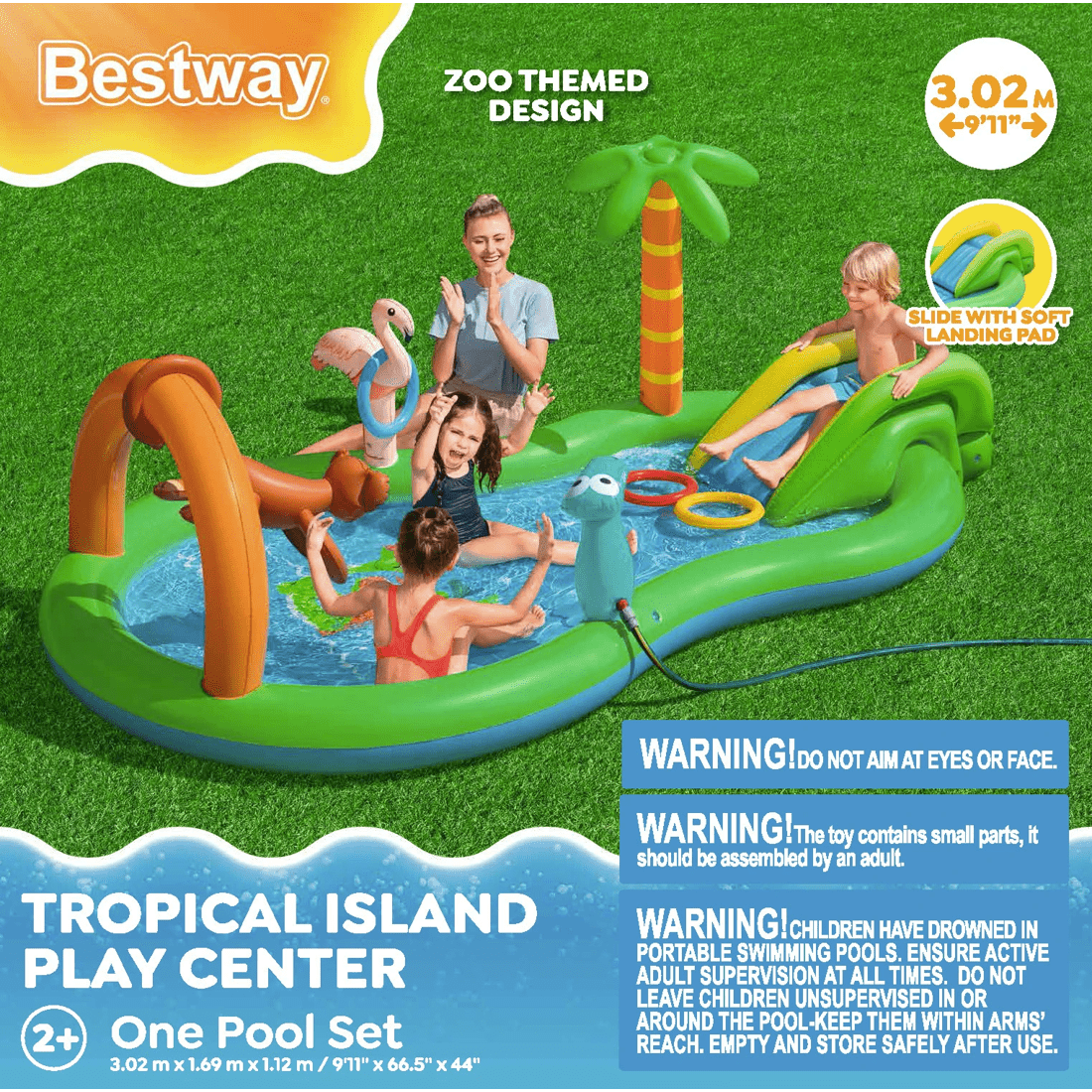 6 Bestway Tropical Island Play Center One Pool Set, 6 of 6