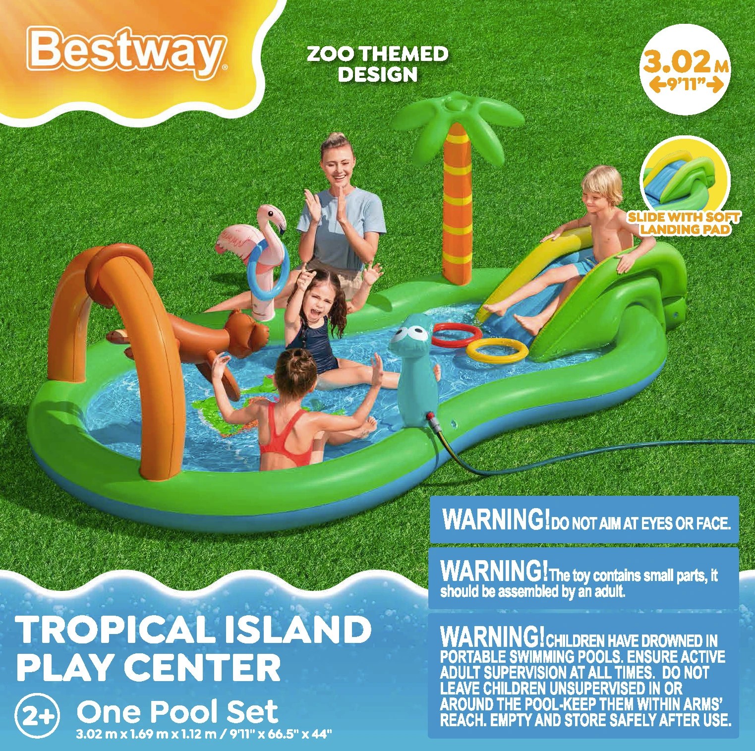 6 Bestway Tropical Island Play Center One Pool Set, 6 of 6