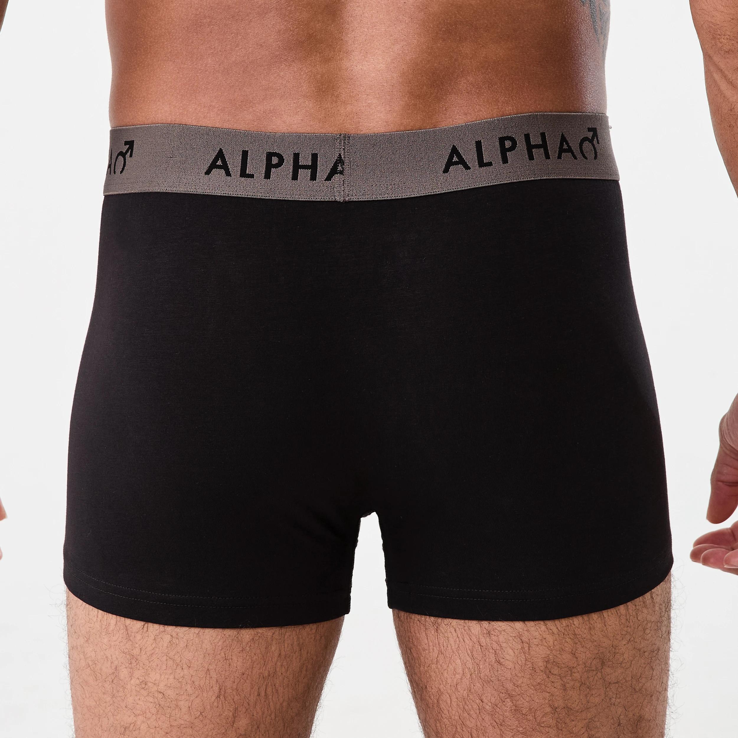 6 3 Pack Colour Elastic Trunks BLACK FOREST, 6 of 8