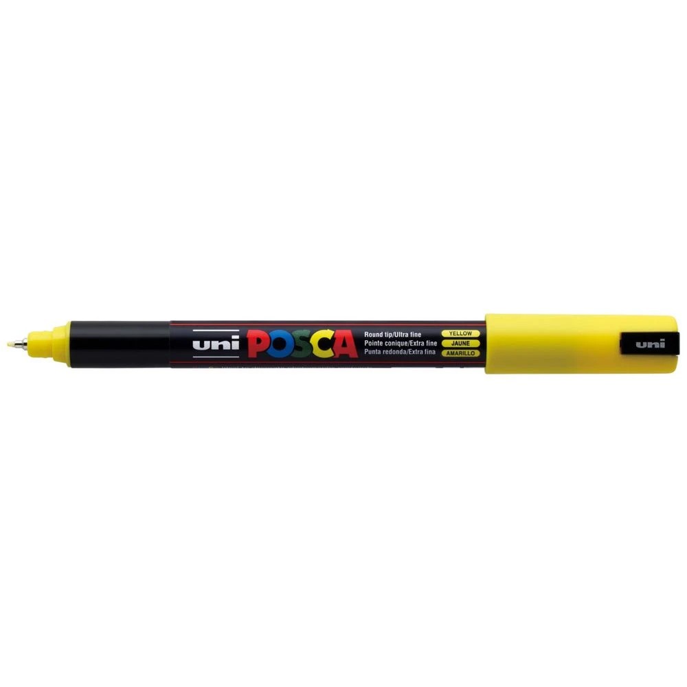 1 POSCA PC 1MR Paint Marker Yellow, 1 of 7