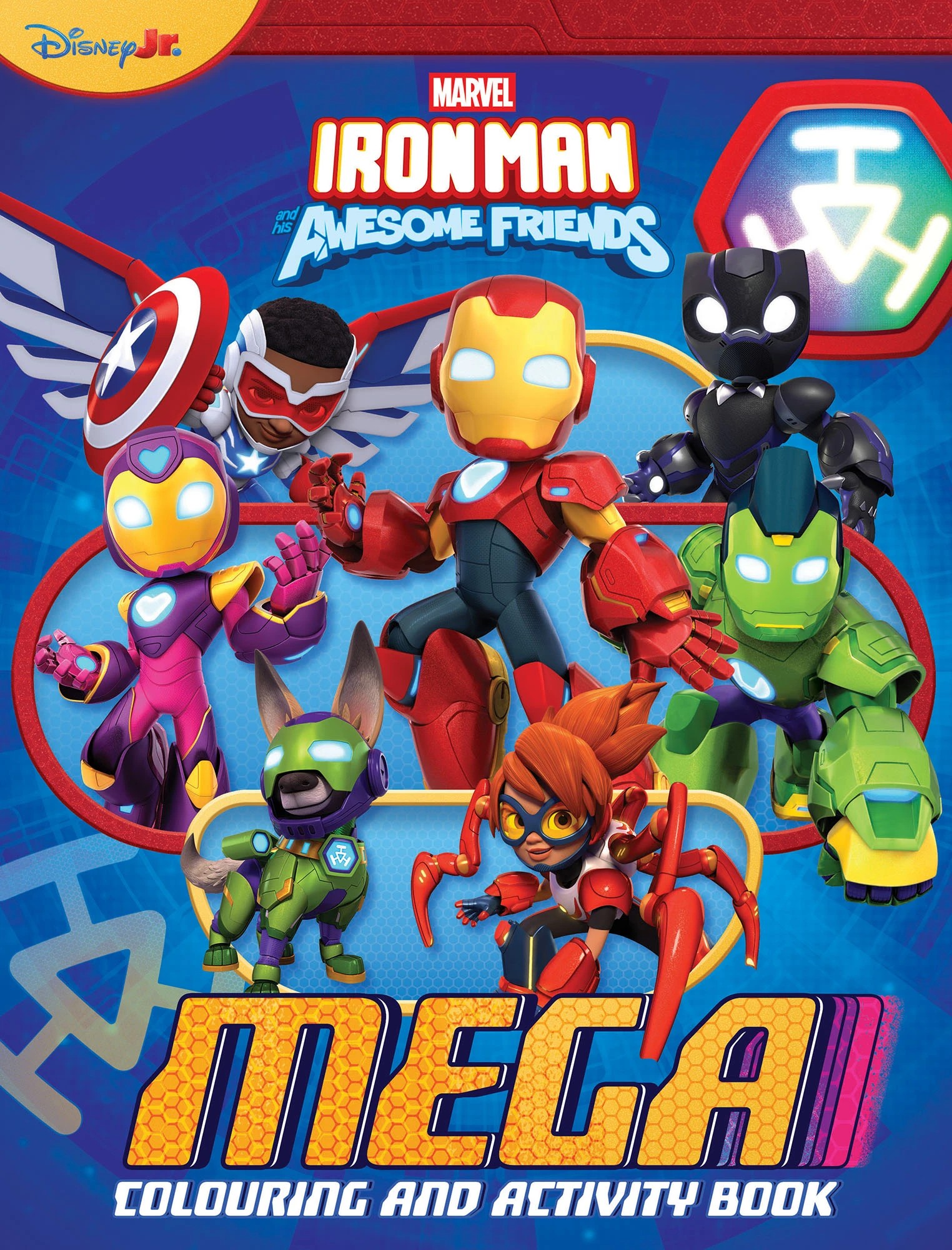 1 Disney Jr. Marvel Iron Man and His Awesome Friends Mega Colouring Book, 1 of 4