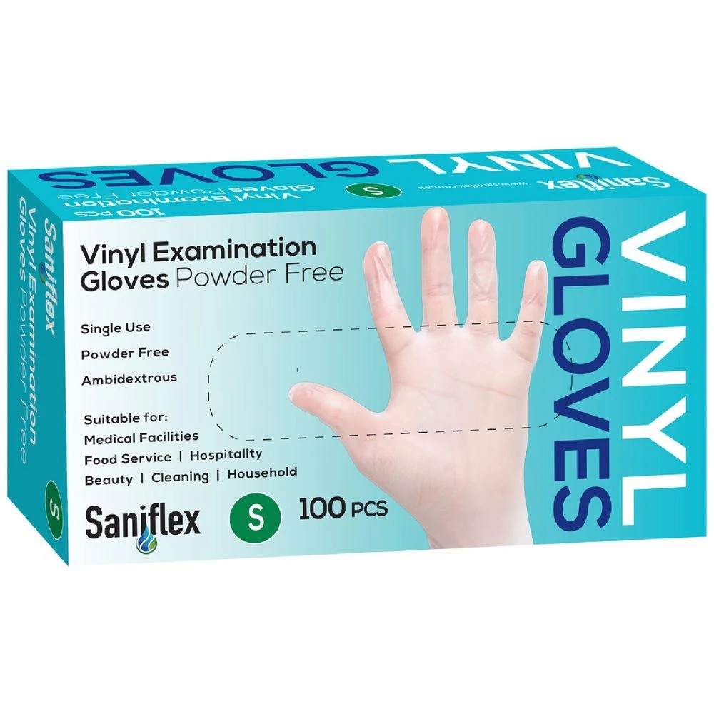 1 Disposable Powder Free Glove Small 100 Pack Clear, 1 of 1