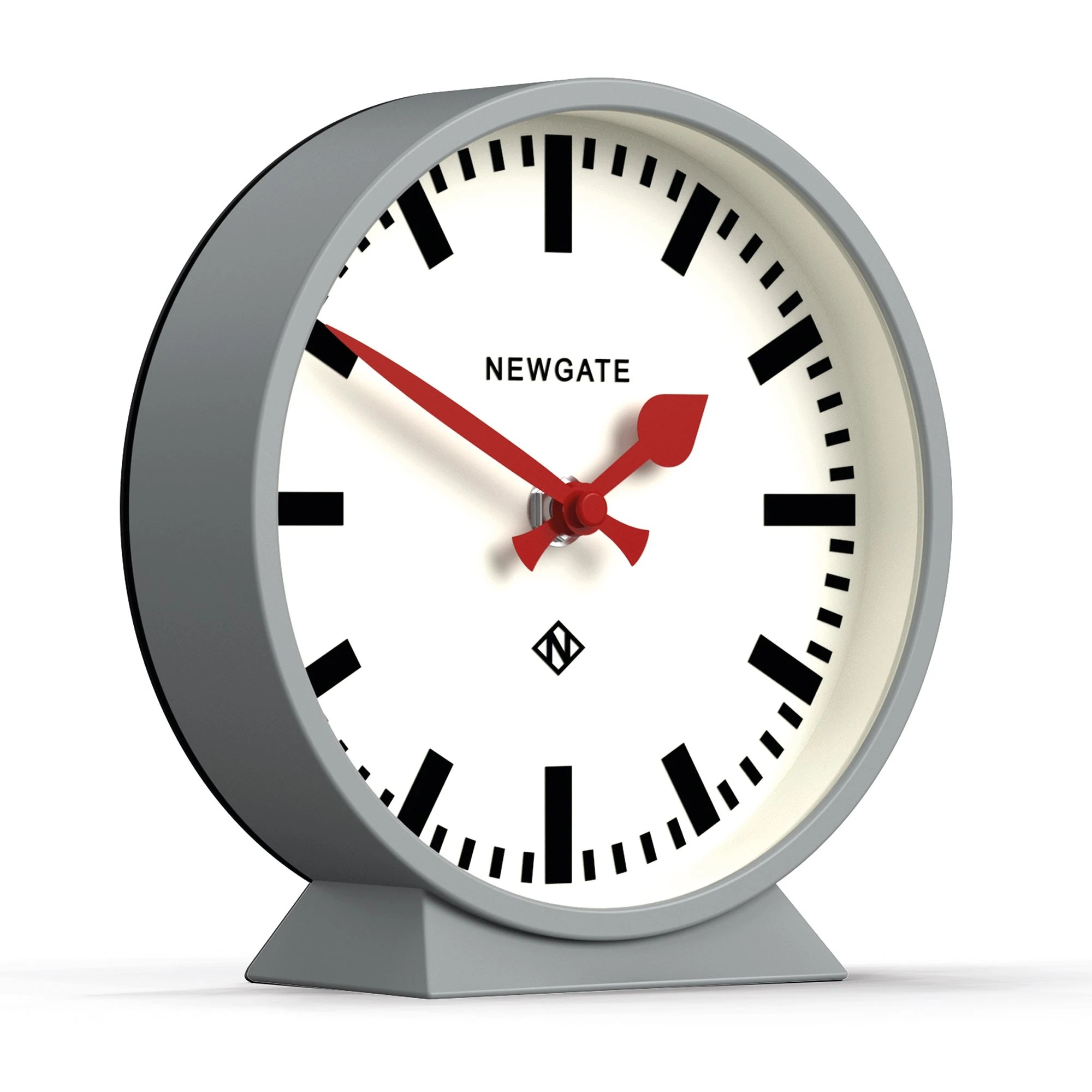 2 Newgate Railway Mantel Clock Posh Grey - Grey, 2 of 4