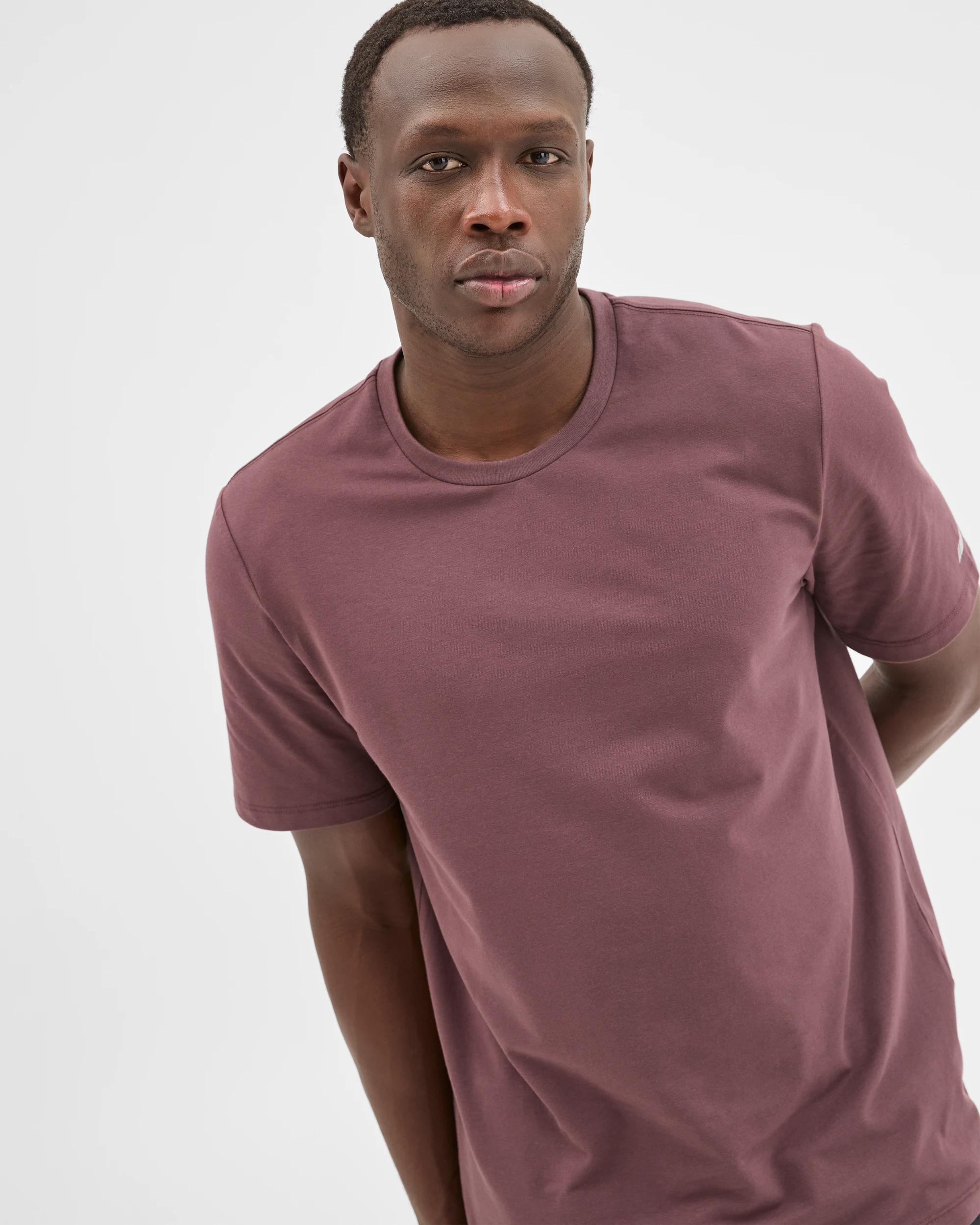 5 Target Active Australian Cotton Blend Active Training T-Shirt BURGUNDY, 5 of 6