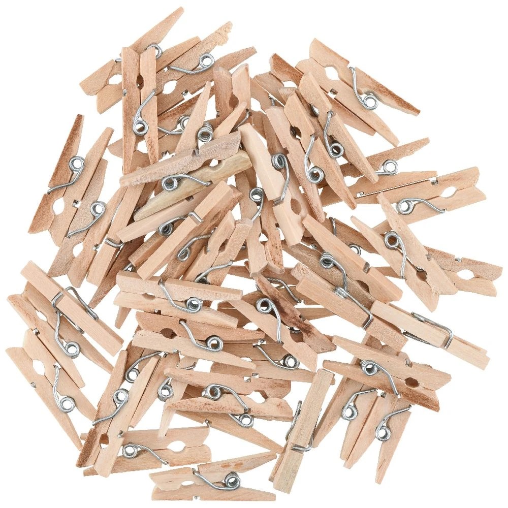 2 Kadink Wooden Tiny Pegs Natural 50 Pack, 2 of 3