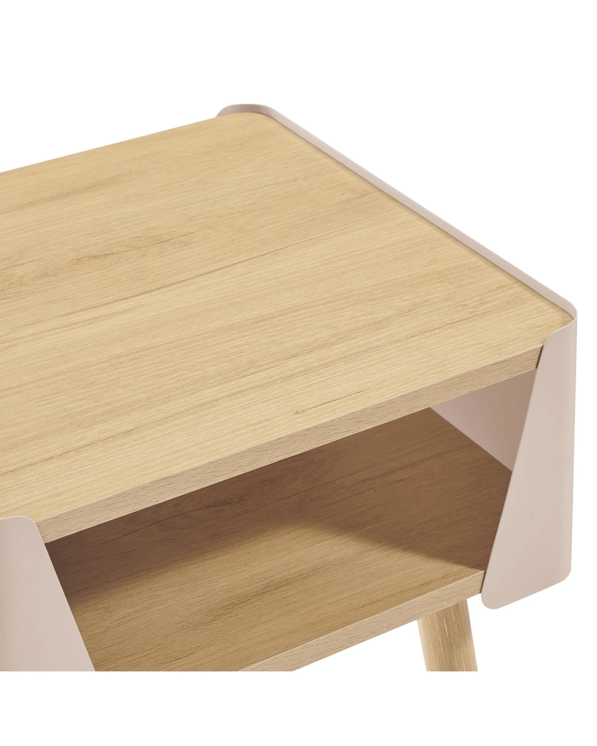 7 Kodu Side Table Bedside Shelf Square - Beige, 7 of 9