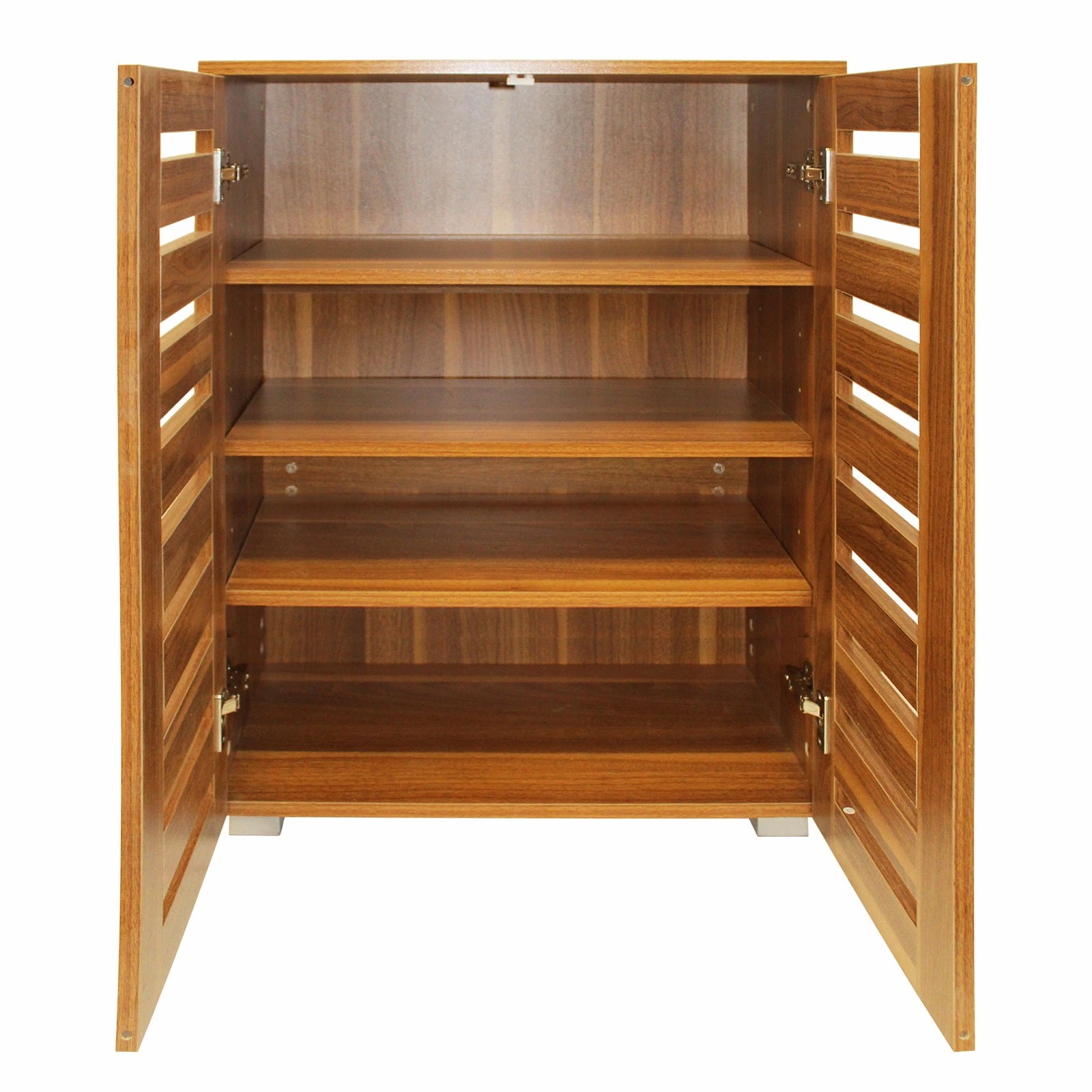 6 Ausway 4 Tier Wooden Shoe Storage Cabinet Rack Shelf for 20 Pairs Shoes, 6 of 7