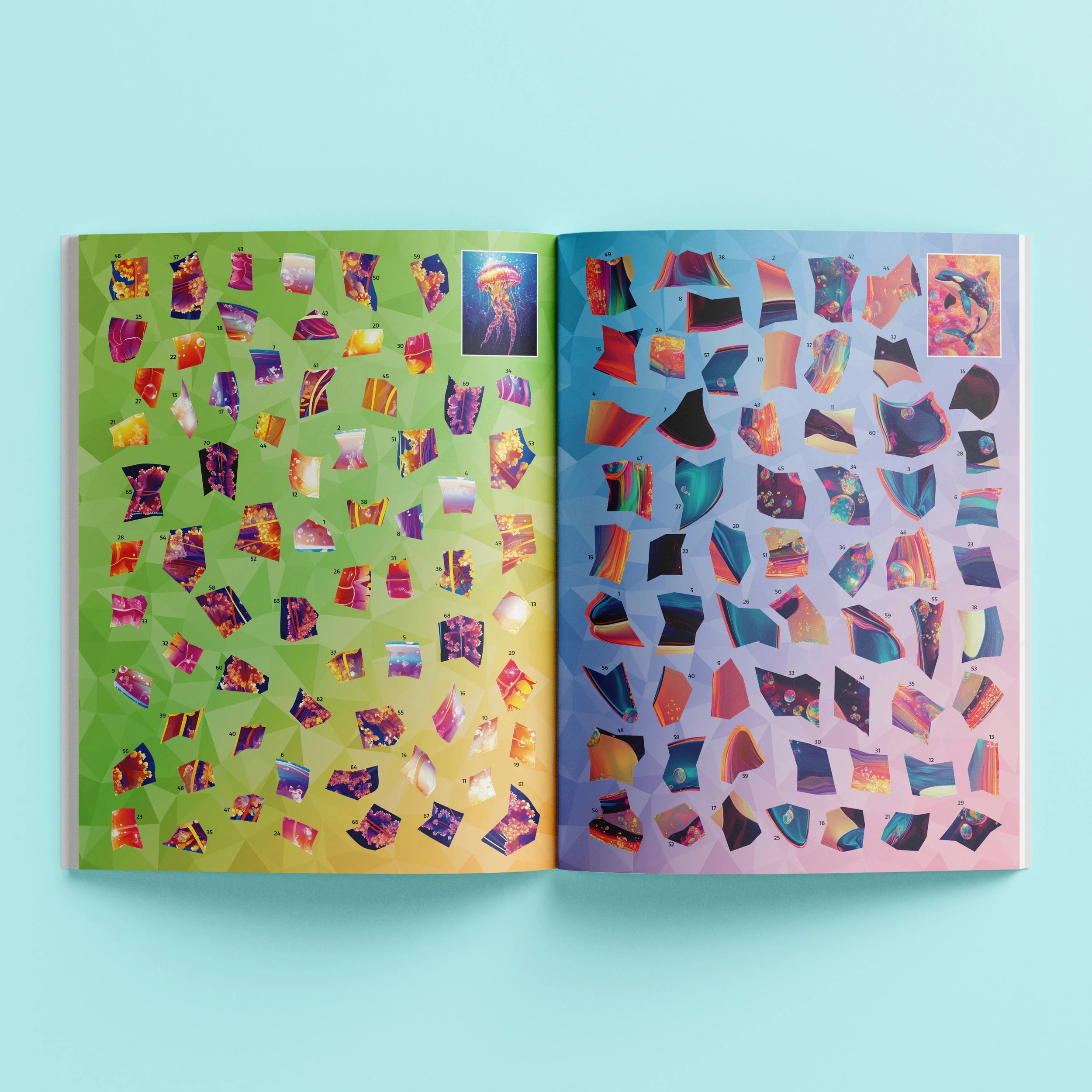 4 Art Maker Sticker Mosaics Ocean Dreams - Book, 4 of 5