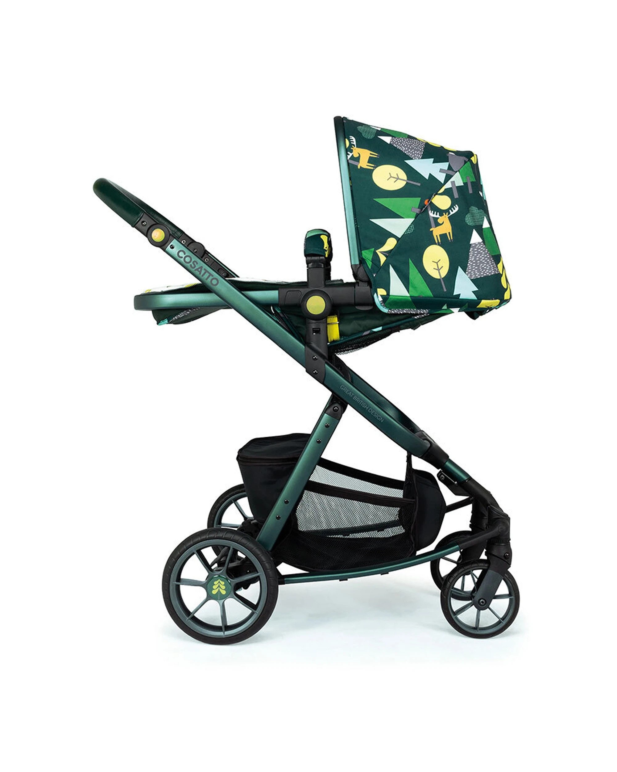 4 Cosatto Giggle Quad Pram & Push Chair 0m+ Reversible Seat Premium -Into the Wild - Multi, 4 of 7